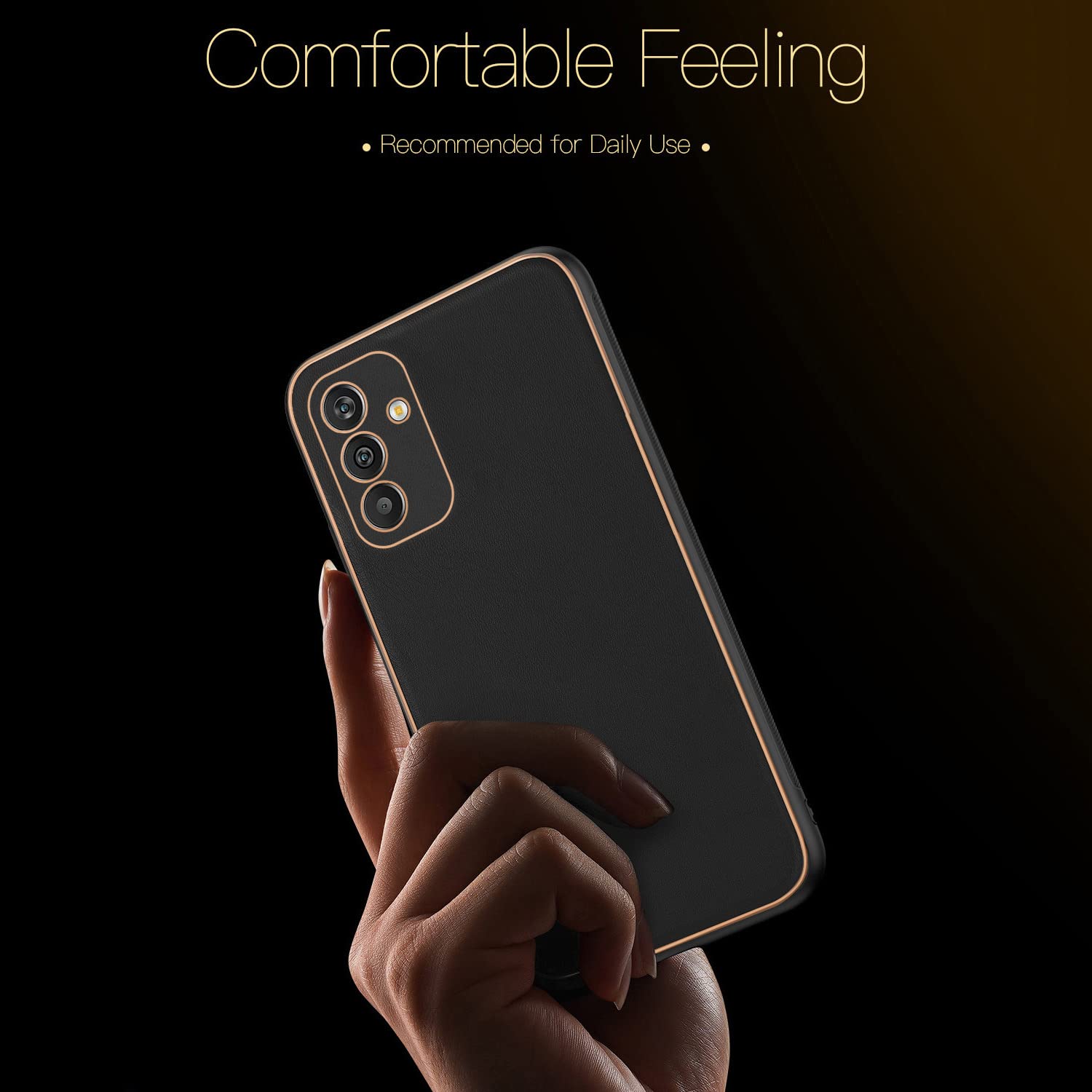 Samsung A14 5G Chrome mobile back cover in black by Pikkme – photo 6