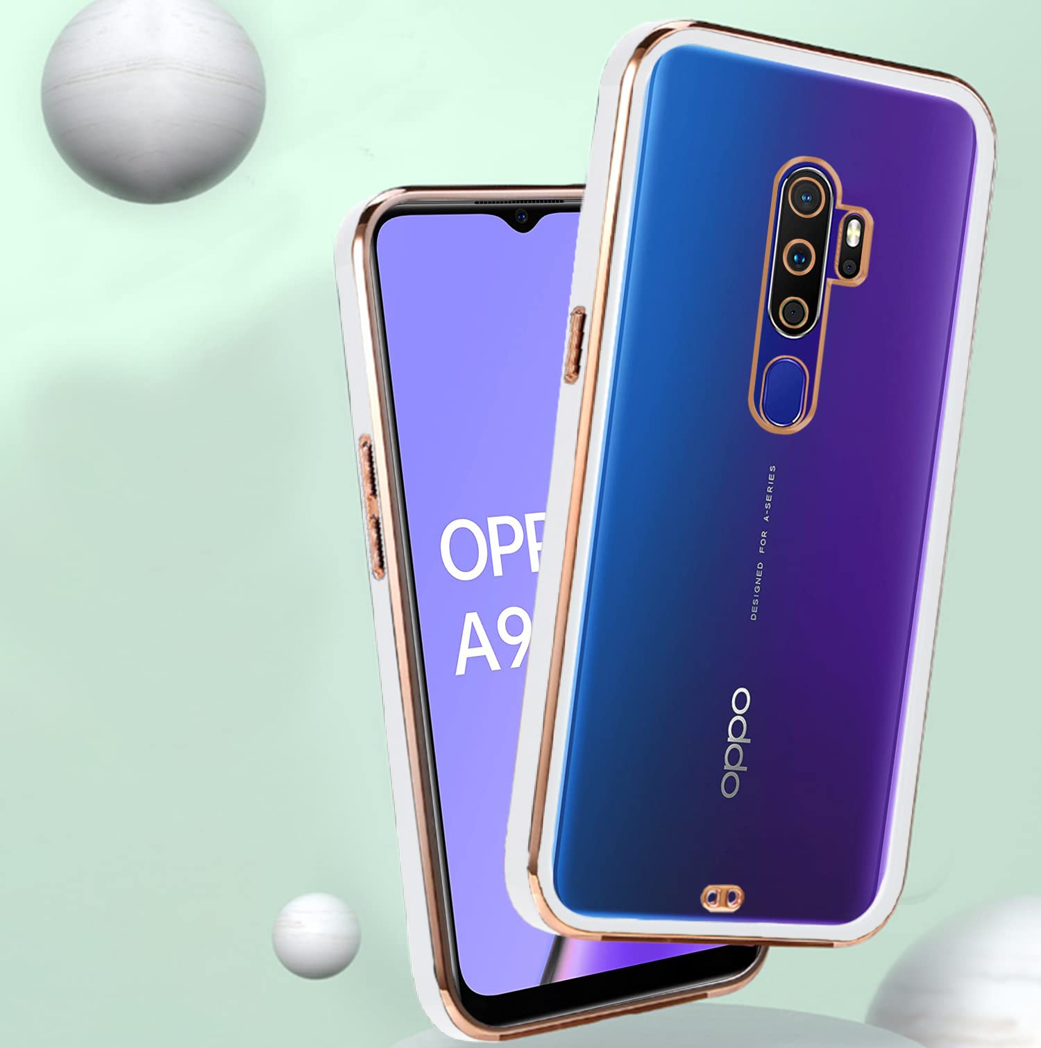 White mobile back cover for Oppo A5 2020/A9 2020 – Pikkme – photo 4