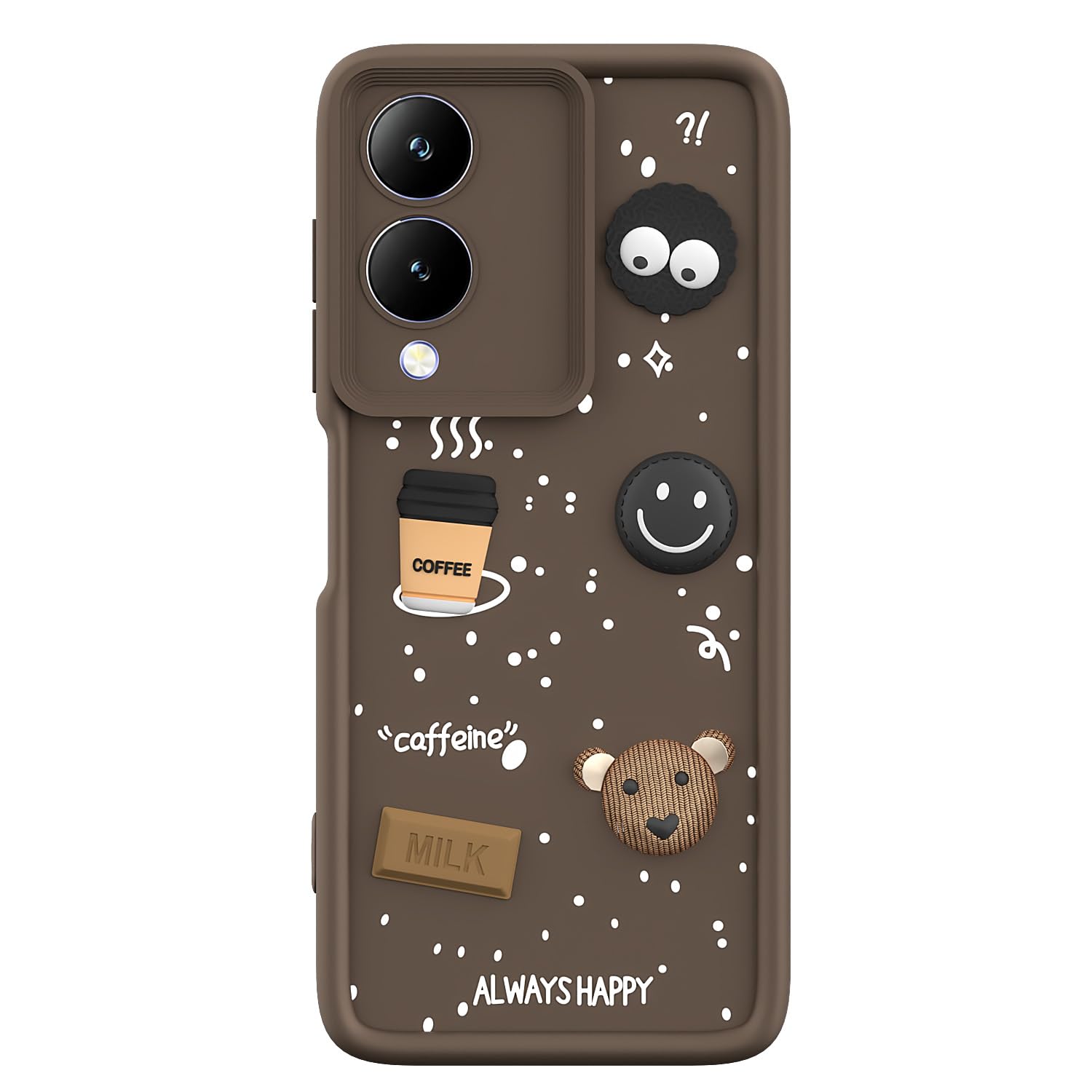 Brown back cover for Vivo Y17s/Y28/3D – Pikkme – photo 7