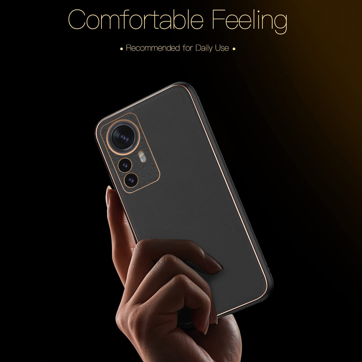 Mi 12 Pro 5G back cover in black by Pikkme – photo 6