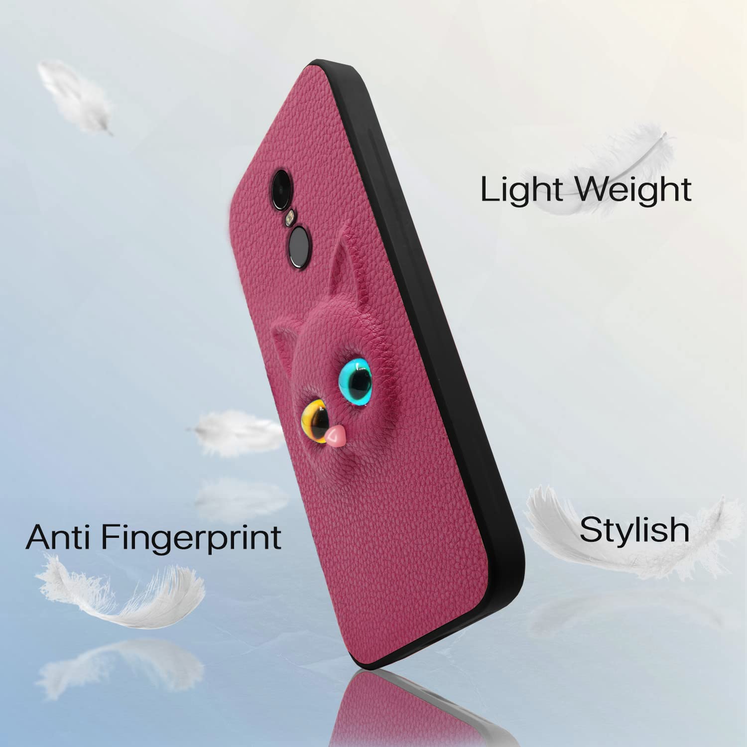 Pikkme pink Cat phone cover for Redmi Note 5 – photo 5