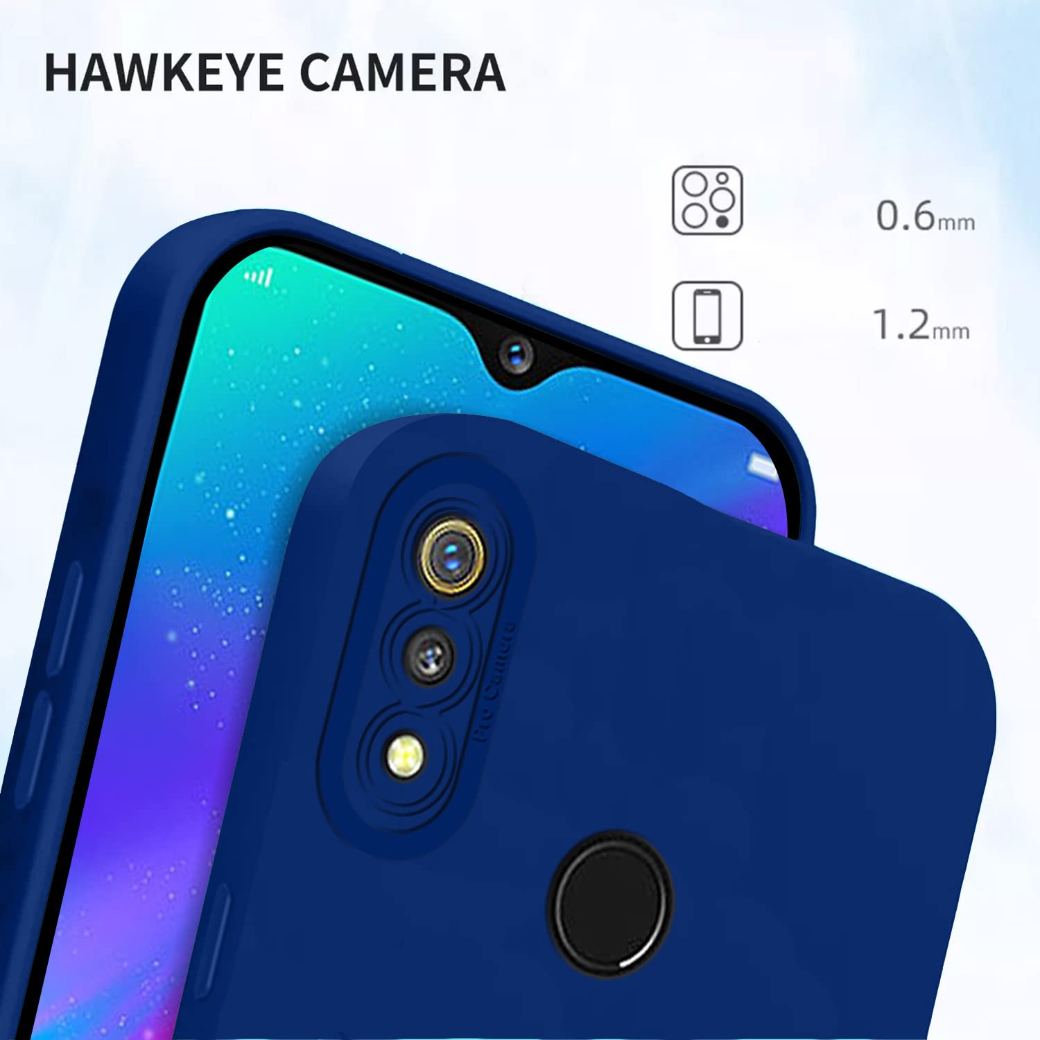 Pikkme Realme 3 Liquid Silicone Back Cover | Blue
