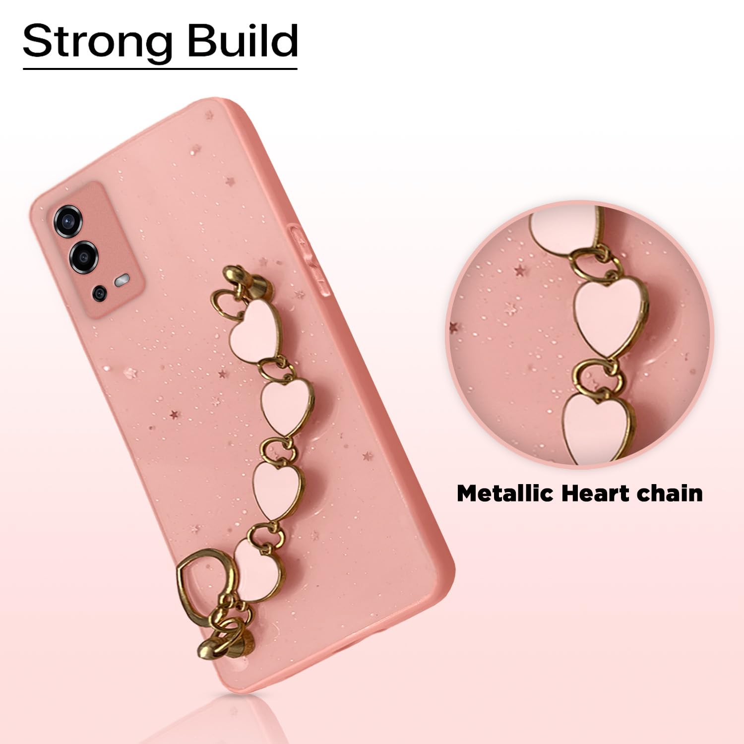 Oppo A55 back cover in pink by Pikkme – photo 7