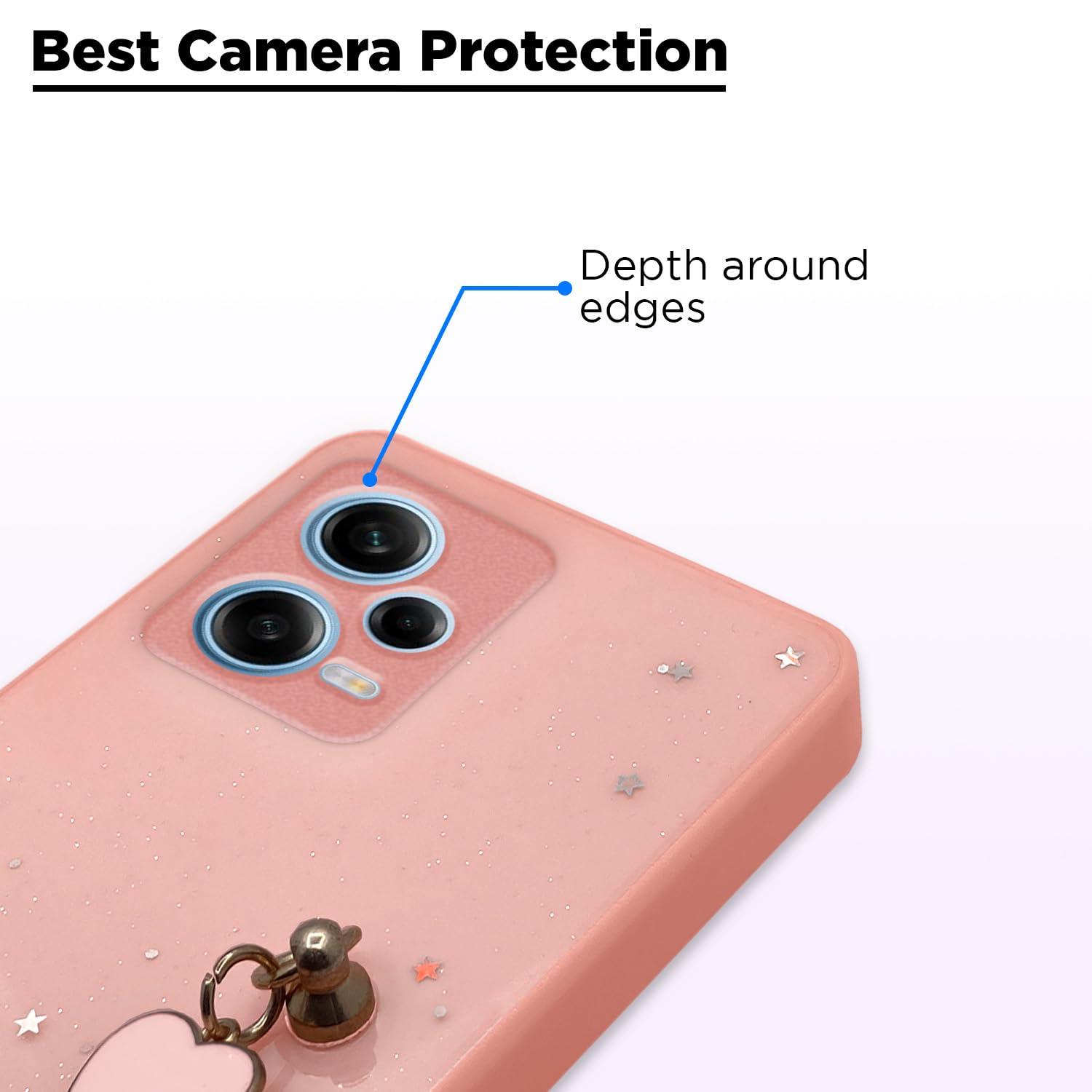 Redmi Note 12 5G Chain mobile cover in pink by Pikkme – photo 2
