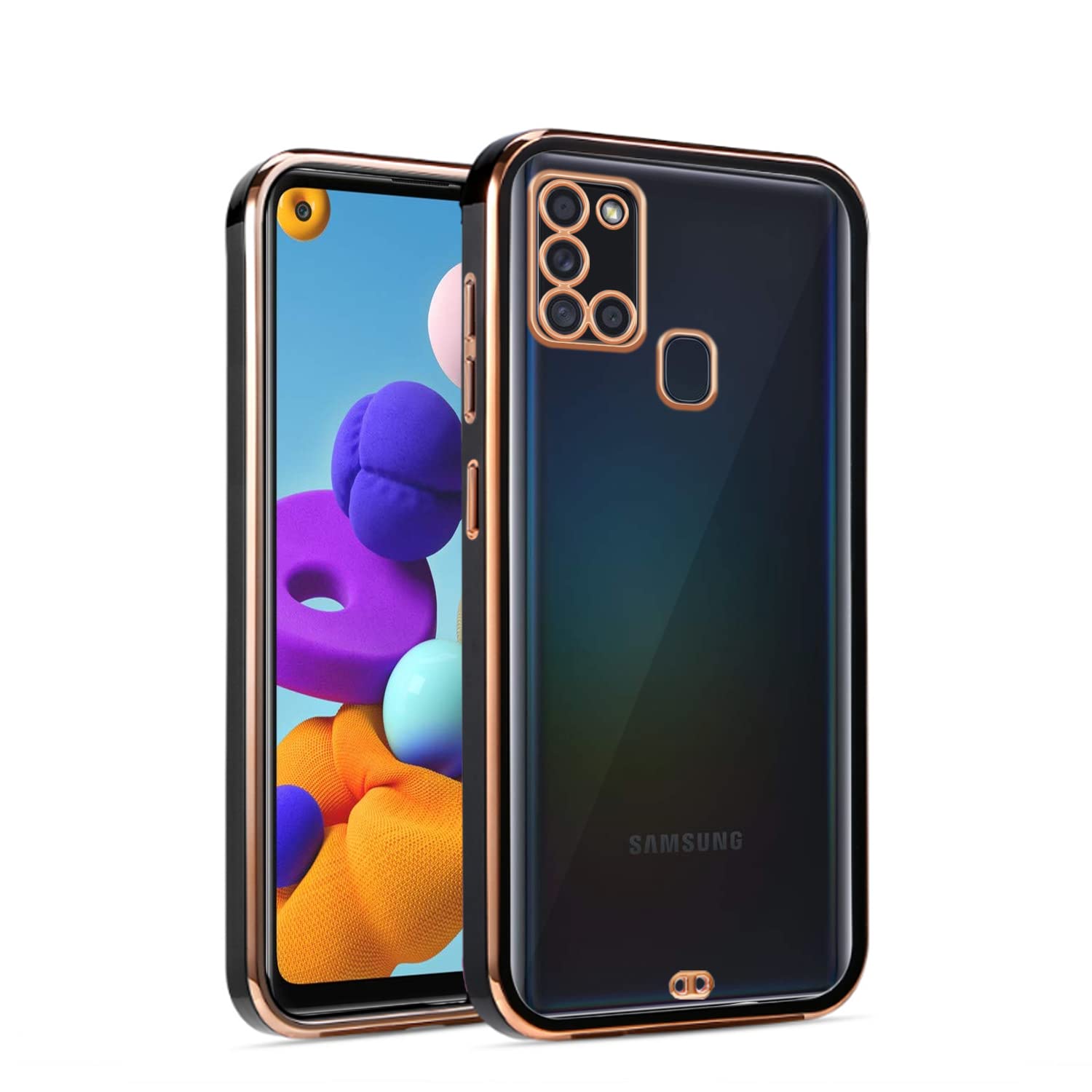 Black mobile cover for Samsung A21s – Pikkme