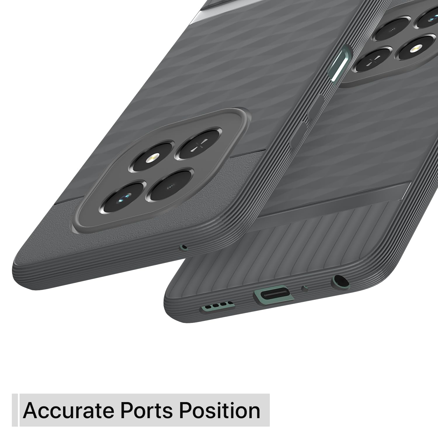 Pikkme Realme C63 5G Gencase Back Cover (Grey)