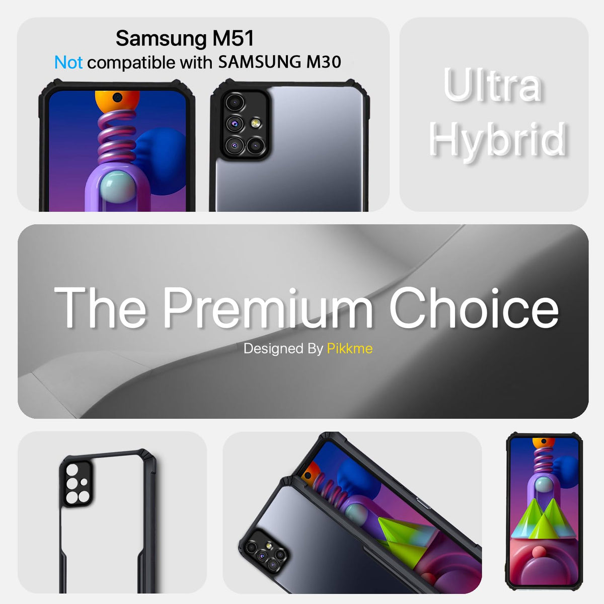 Pikkme Samsung M51 Eagle black phone cover – photo 2