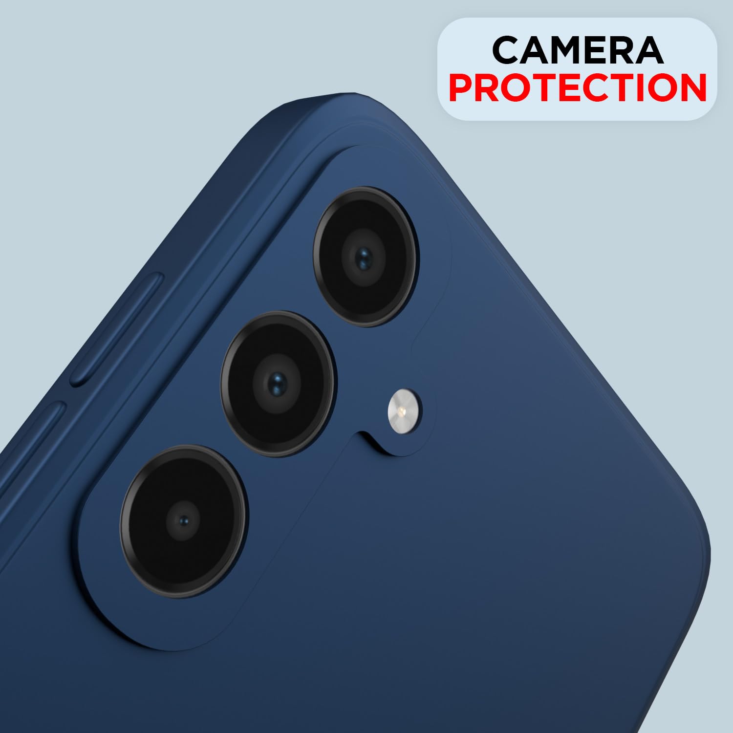 Pikkme Samsung Galaxy A15 5G Liquid Silicone Back Cover | Blue