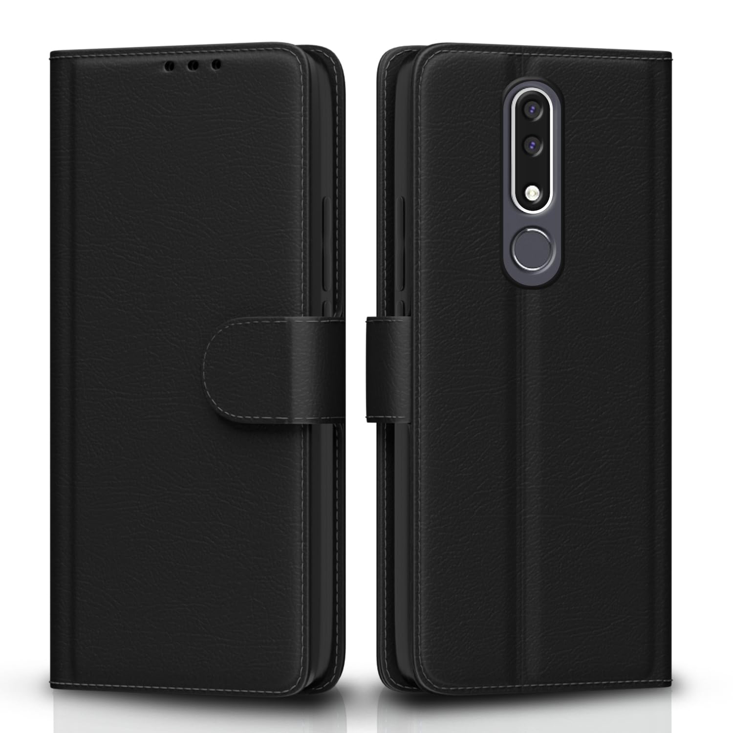 Pikkme black Wallet flip cover for Nokia 3.1 Plus