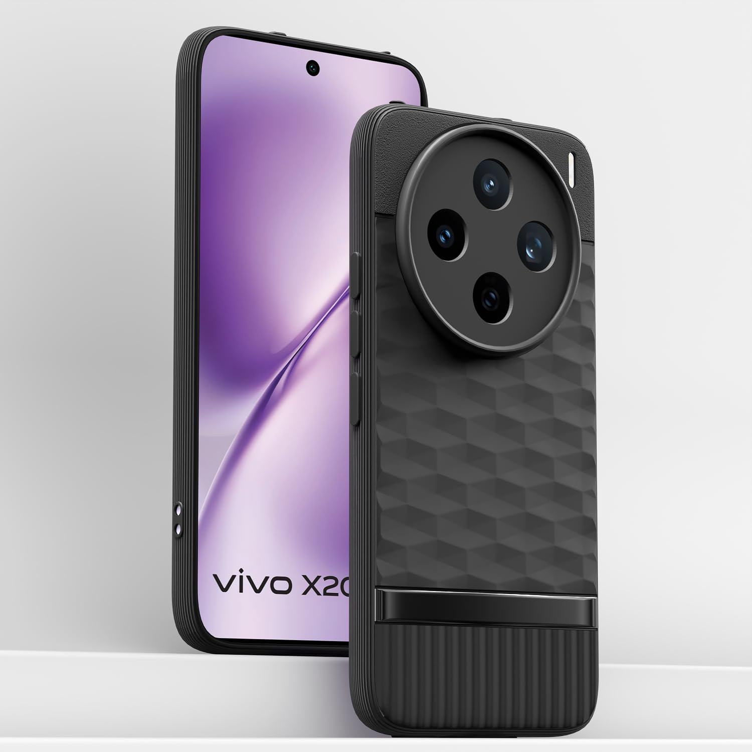 Vivo X200T 5G Silicone back cover in black by Pikkme – photo 2