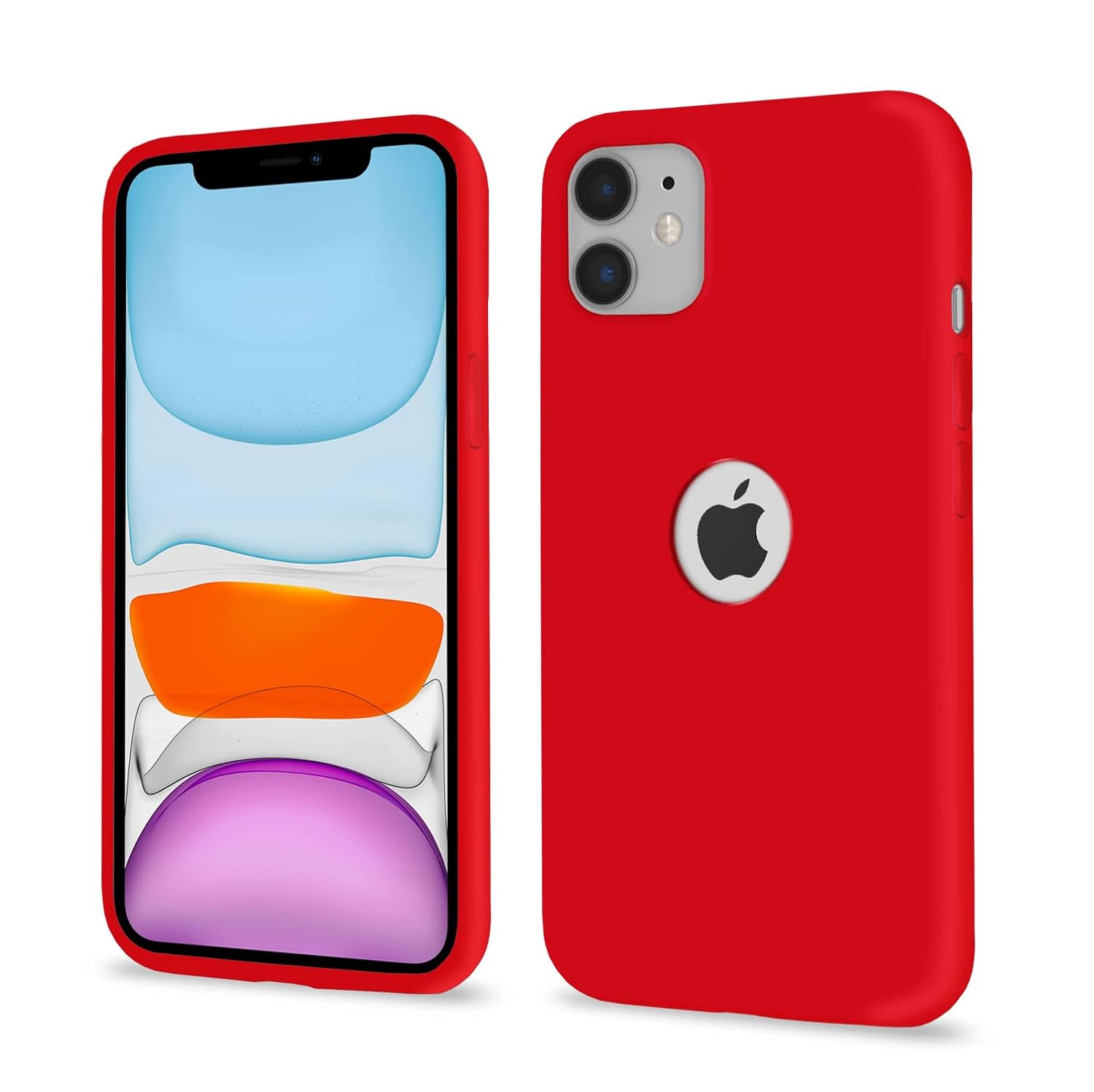 Pikkme iPhone 11 Super Soft Silicone Back Cover (Red)
