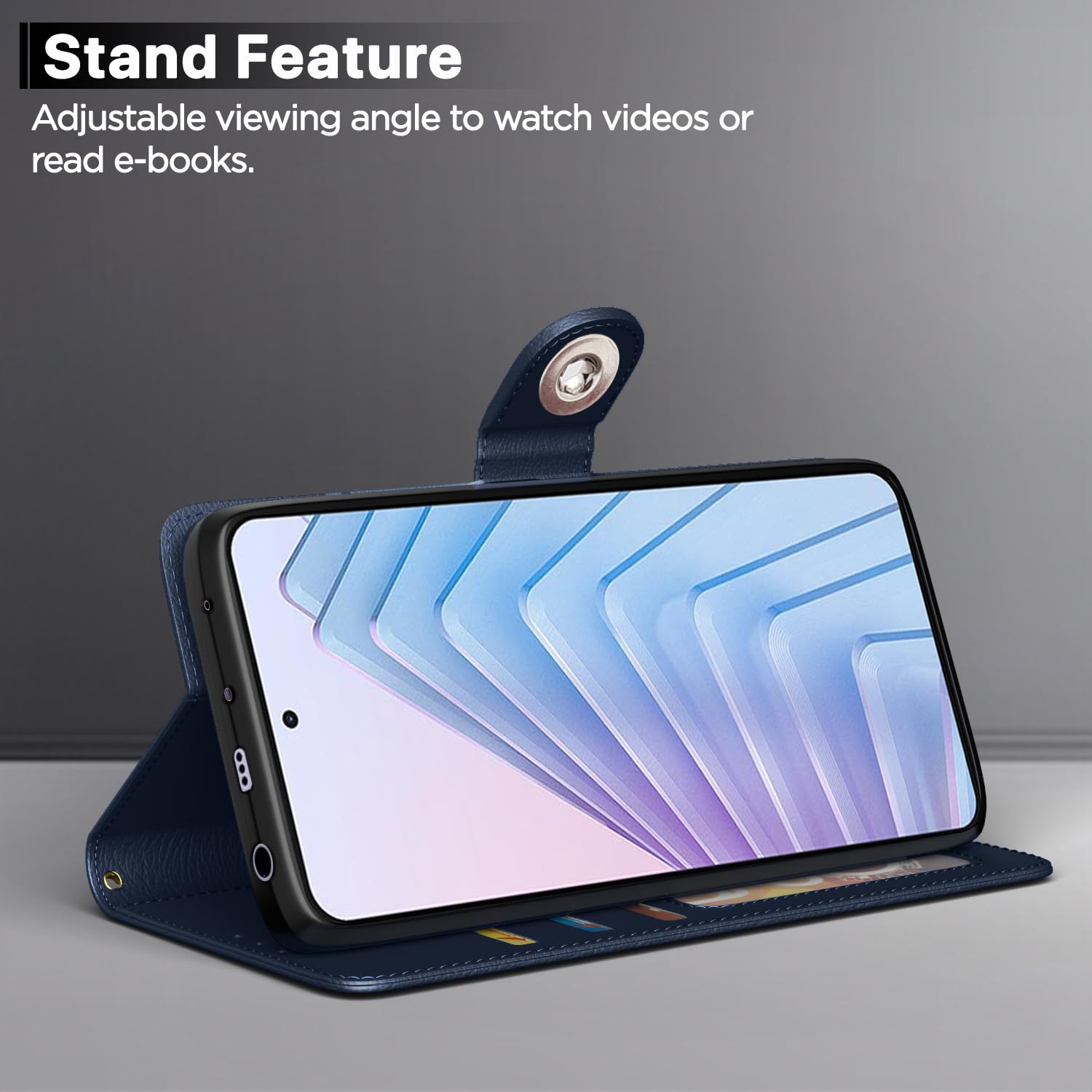 Pikkme blue flip case for Redmi Note 14 5G – photo 3