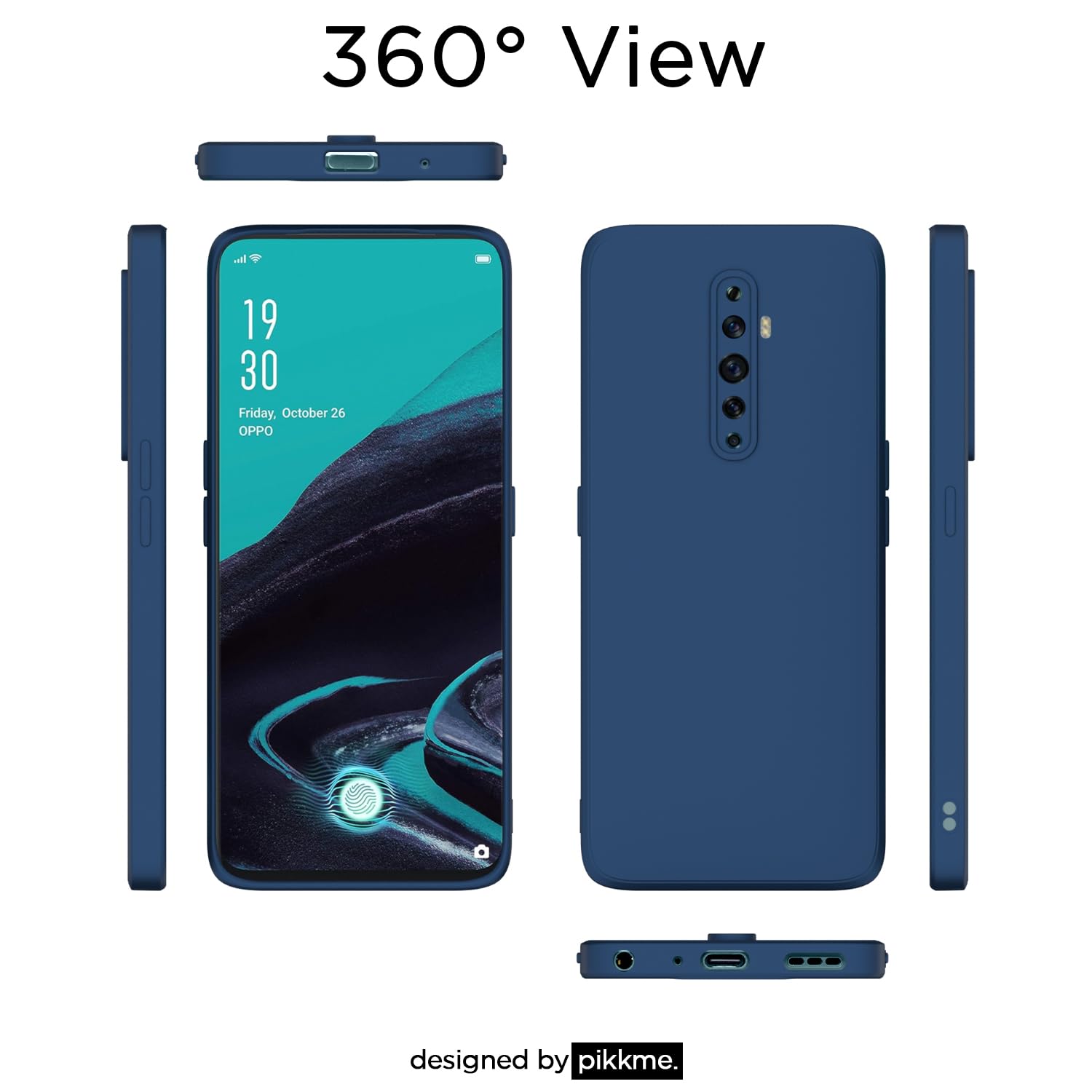 Pikkme Oppo Reno 12F 5G blue phone cover – photo 4