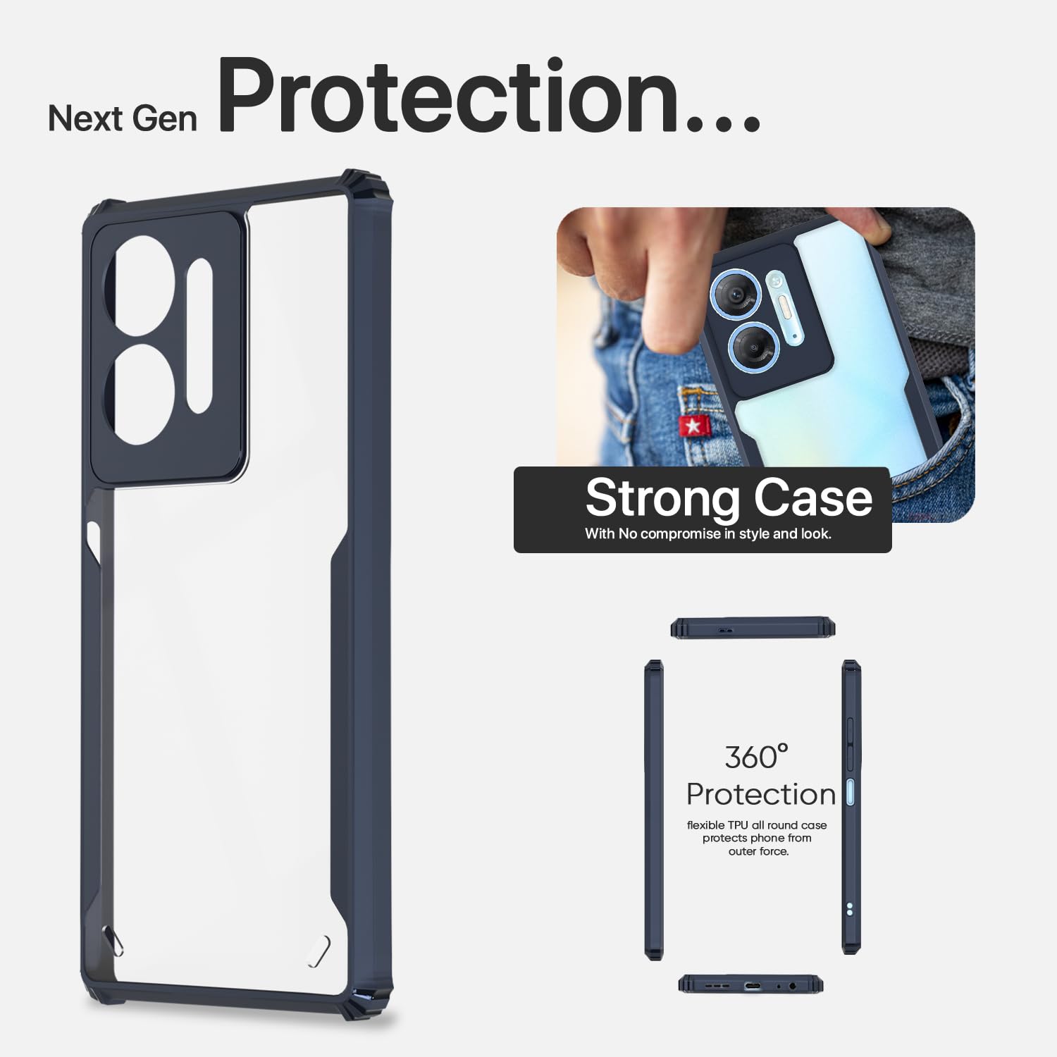 Pikkme Infinix HOT 30 5G blue mobile cover – photo 6