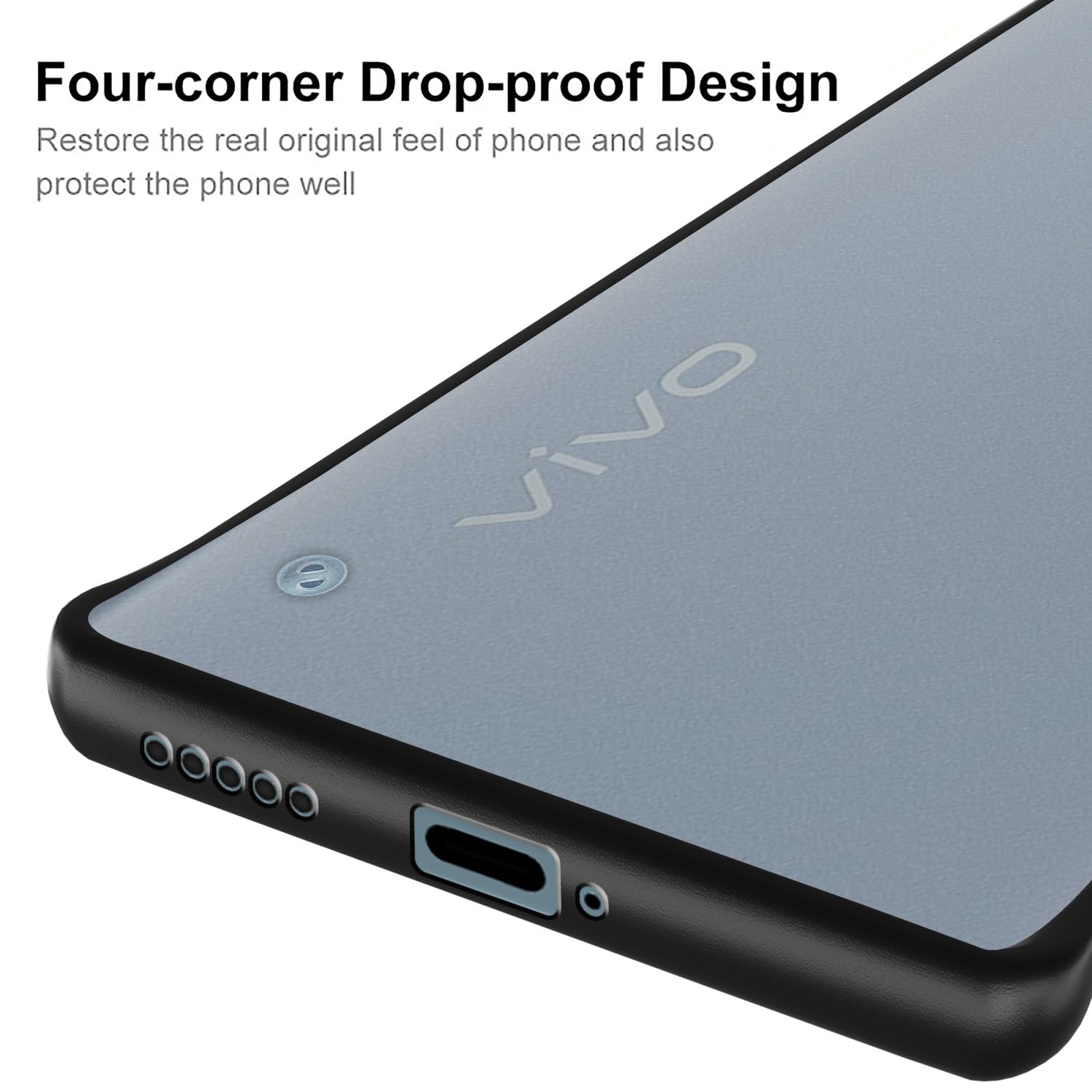 Black Frameless mobile back cover for Vivo V29/V29 Pro 5G – Pikkme – photo 3