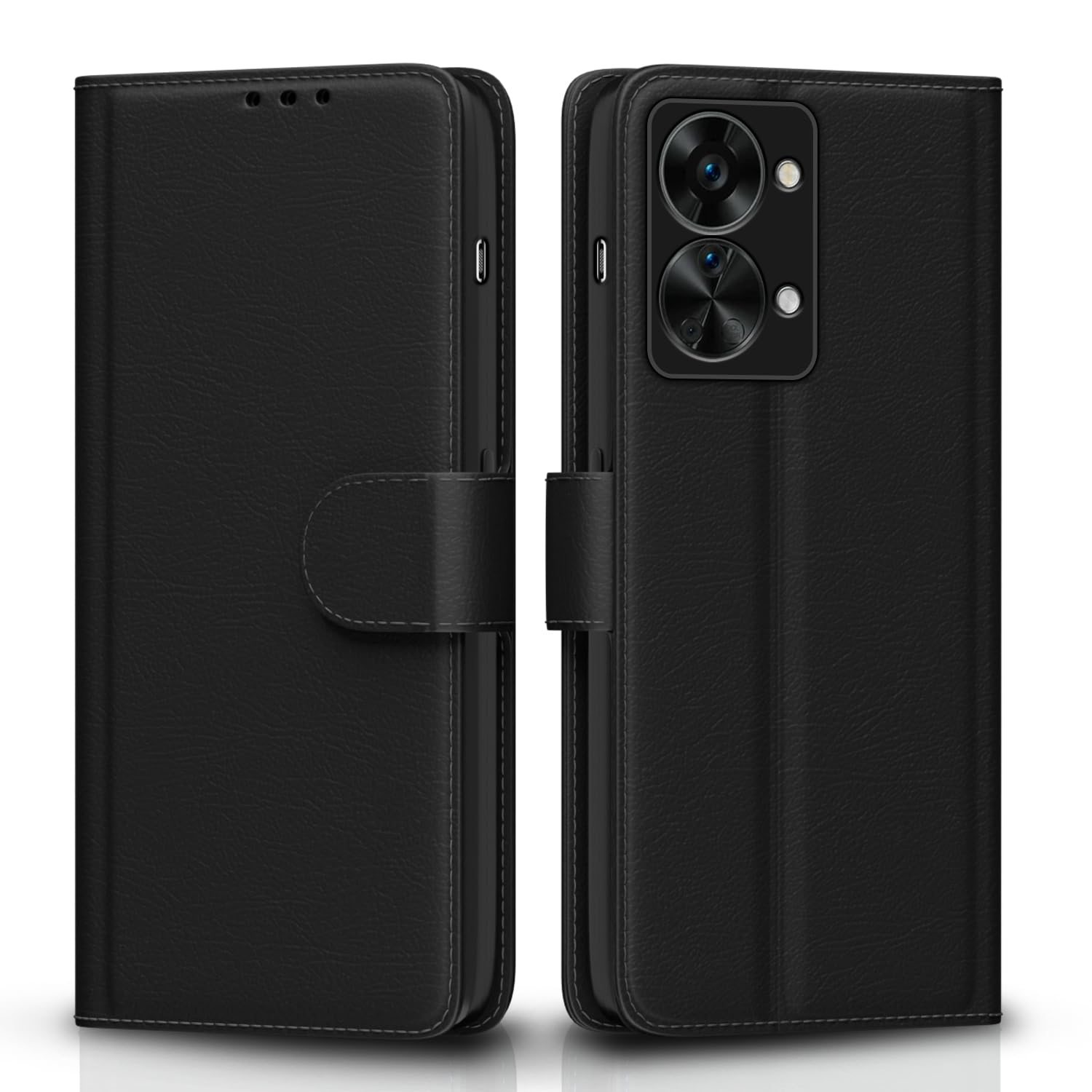 OnePlus Nord 2T 5 mobile flip cover in black by Pikkme
