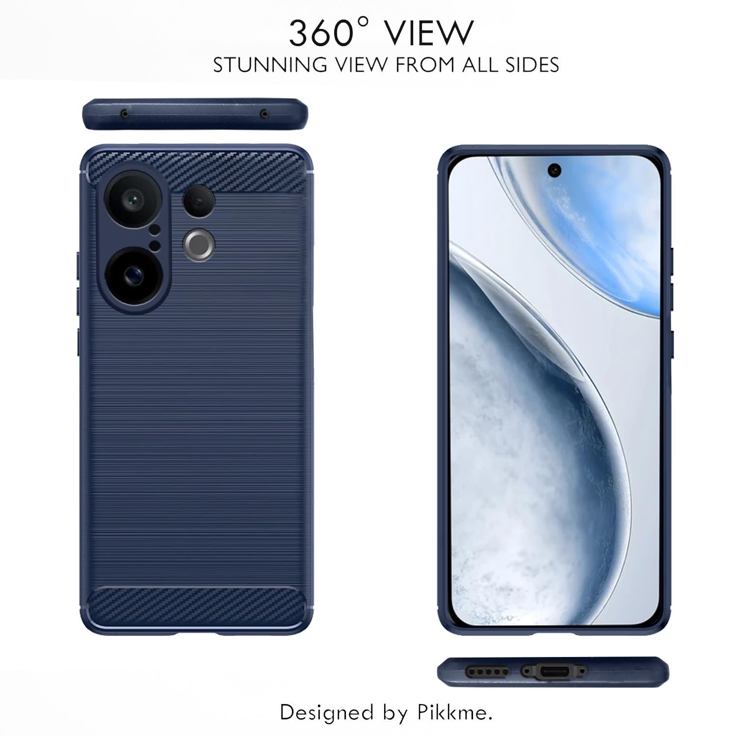 Vivo X200 FE 5G Hybrid mobile cover in blue by Pikkme – photo 3