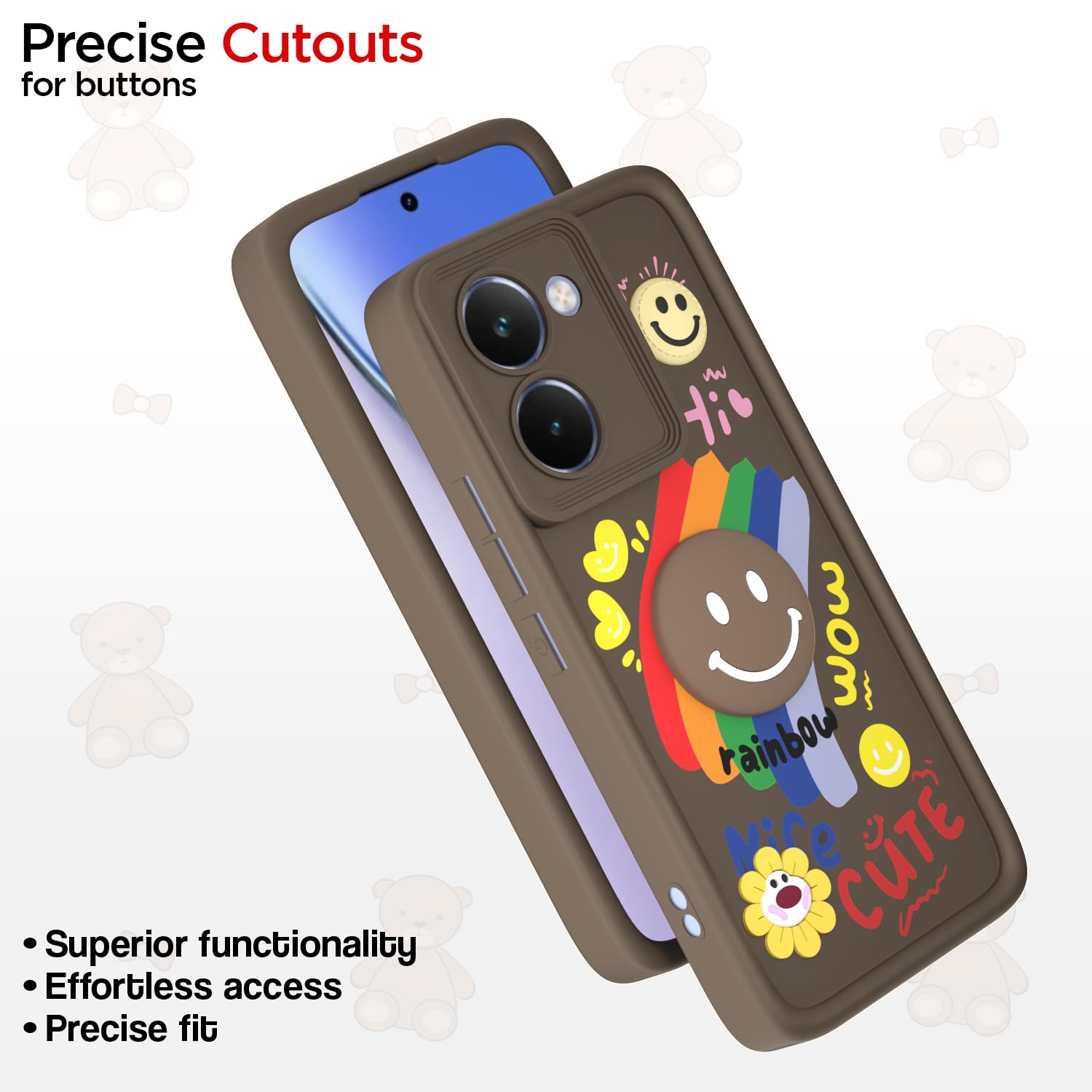 Realme P3 Ultra 5G back cover in brown by Pikkme – photo 6