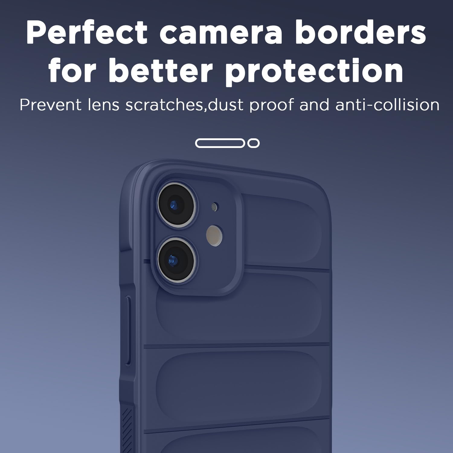 Pikkme iPhone 11 ZigZag Soft matte Liquid Silicone Back Cover (Blue)