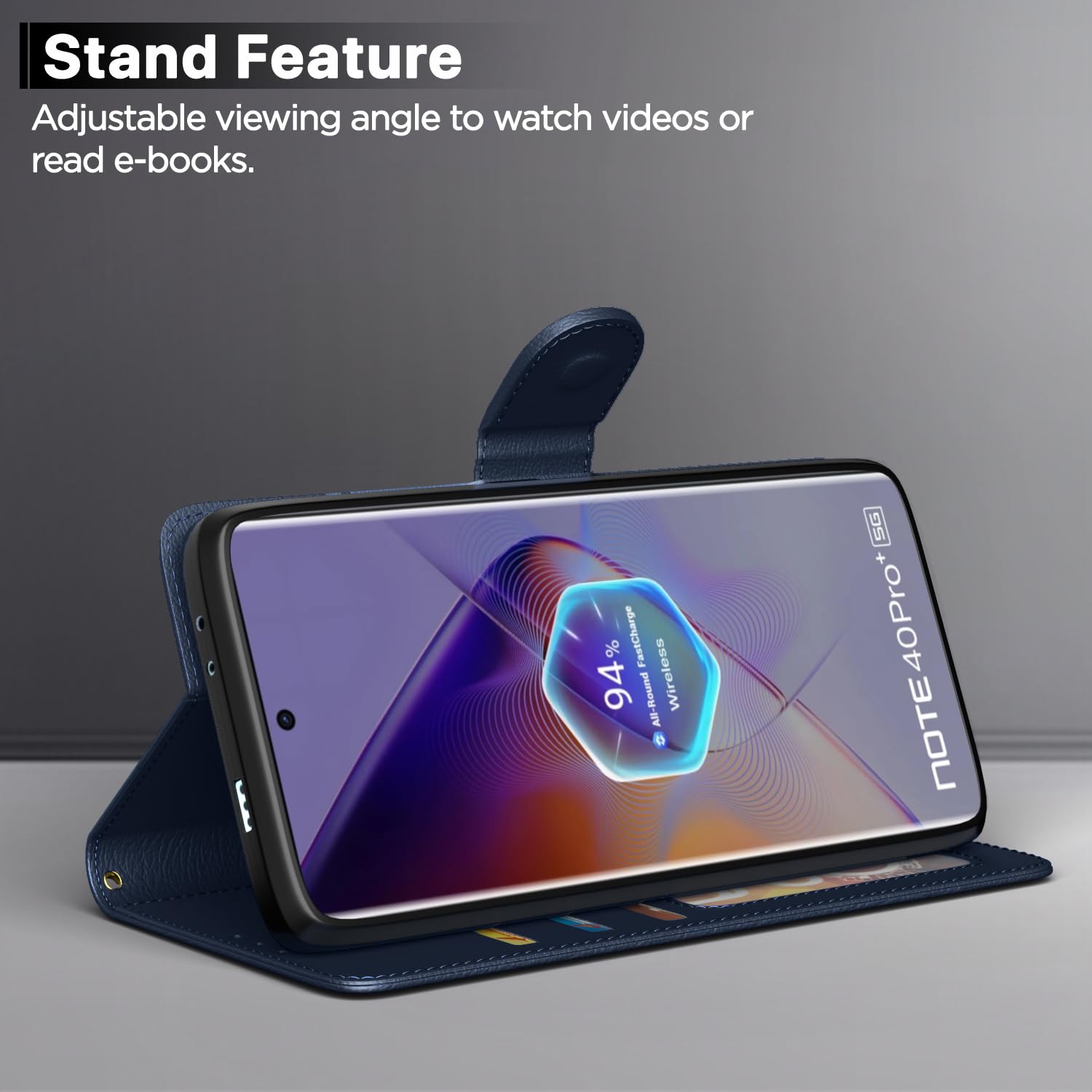 Blue Wallet flip case for Infinix Note 40 Pro Plus 5G – Pikkme – photo 3