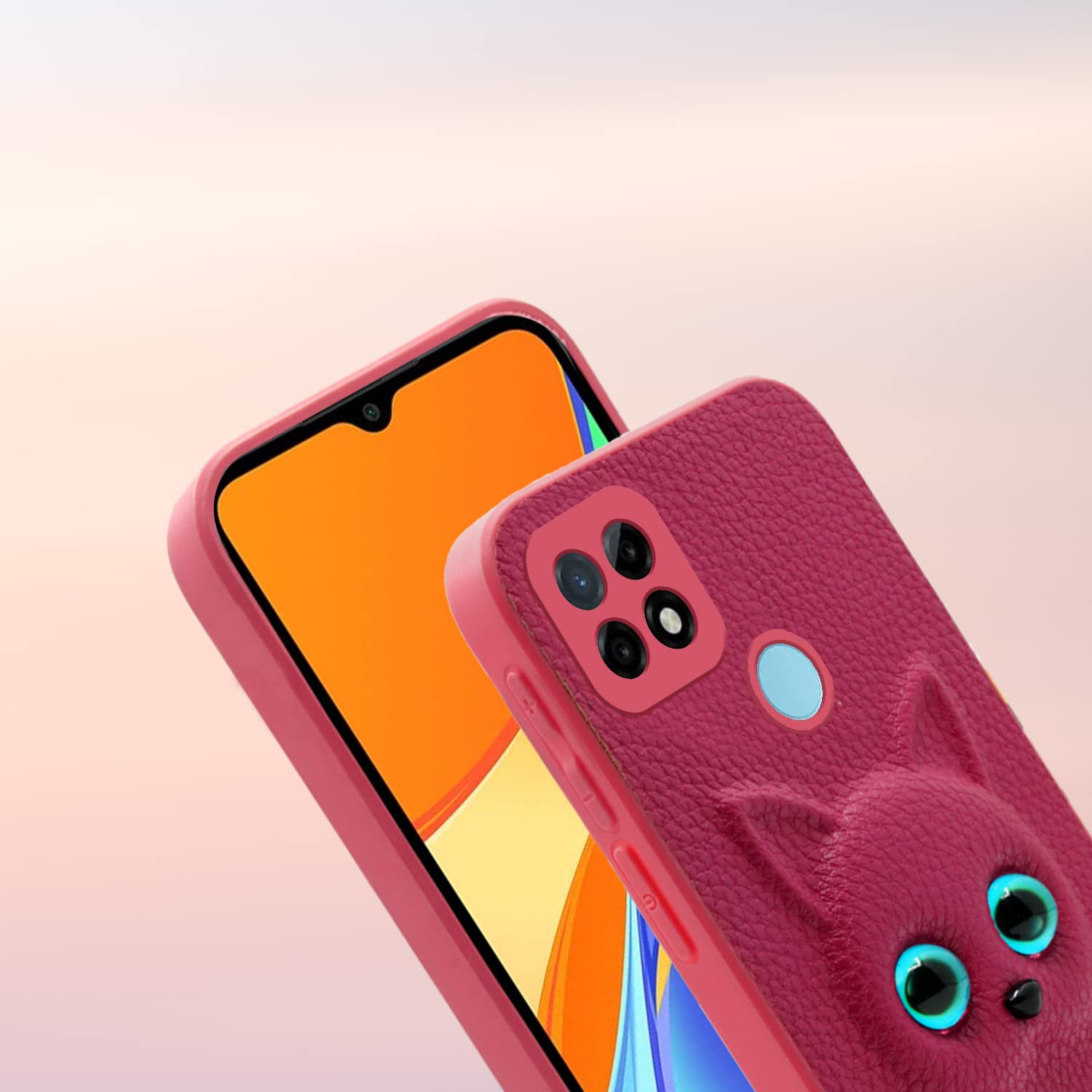 Redmi 10A/9, Poco C31 Cat back cover in pink by Pikkme – photo 6