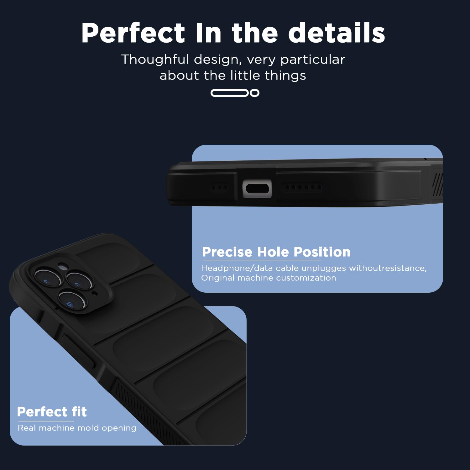 Pikkme iPhone 11 Pro ZigZag Soft matte Liquid Silicone Back Cover (Black)