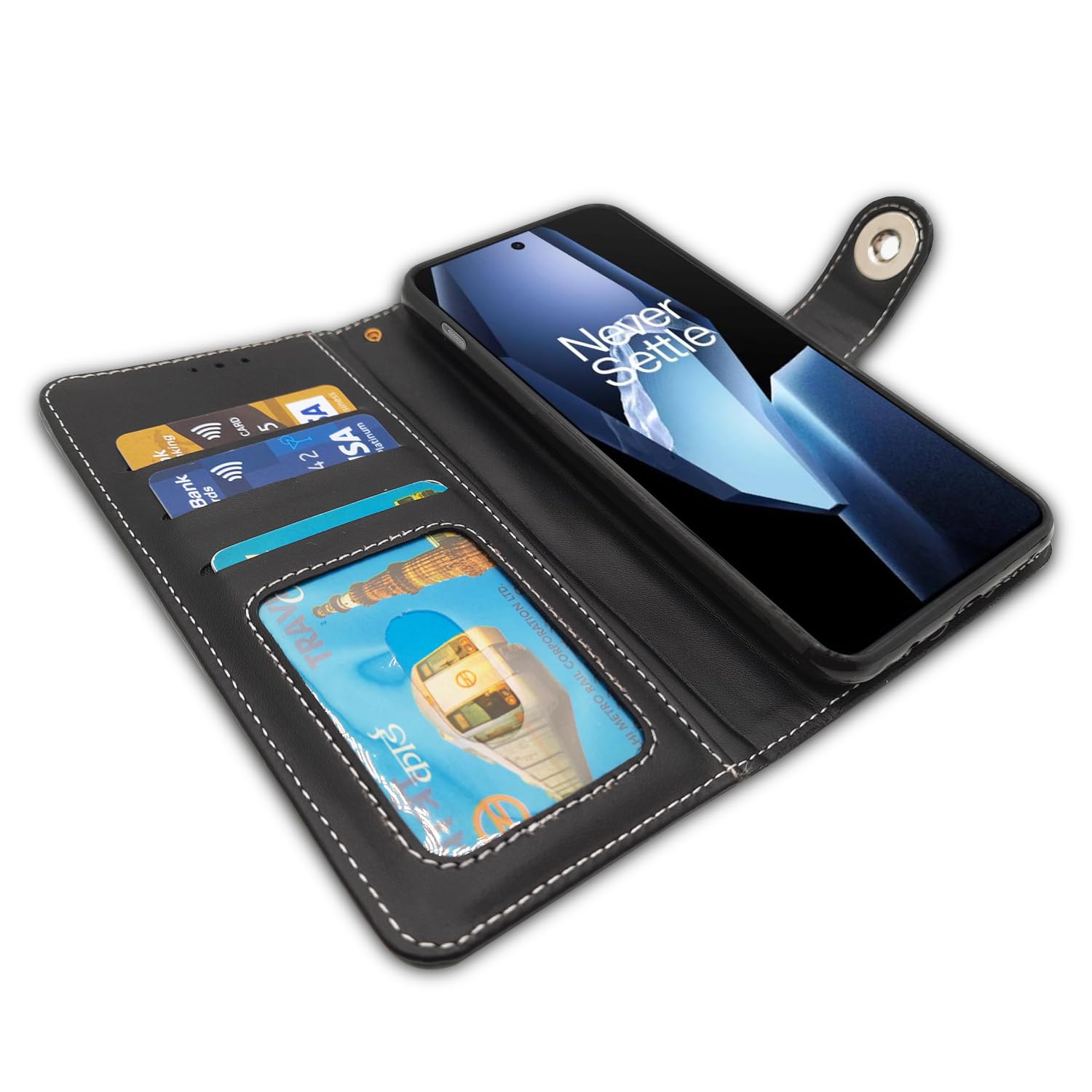 Pikkme grey Magnetic flip cover for OnePlus 13R 5G – photo 5
