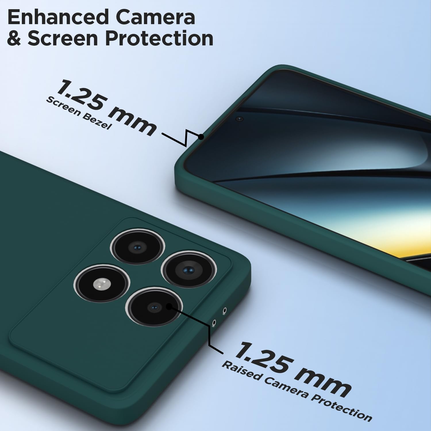 Pikkme Poco F6 Pro 5G Matte green back cover – photo 6