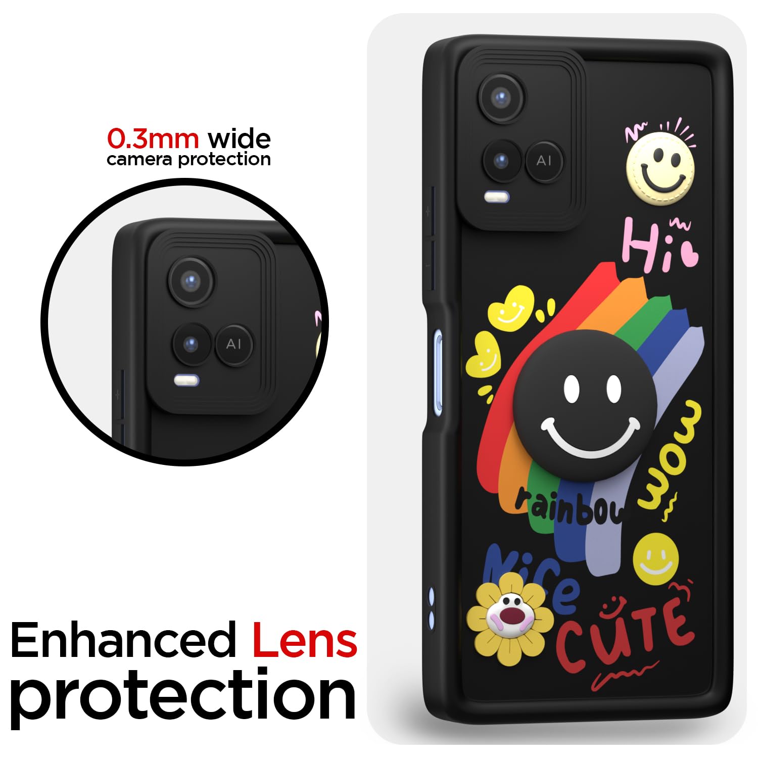 Pikkme Vivo Y21 2021/Y33s Soft Silicone black phone cover – photo 5