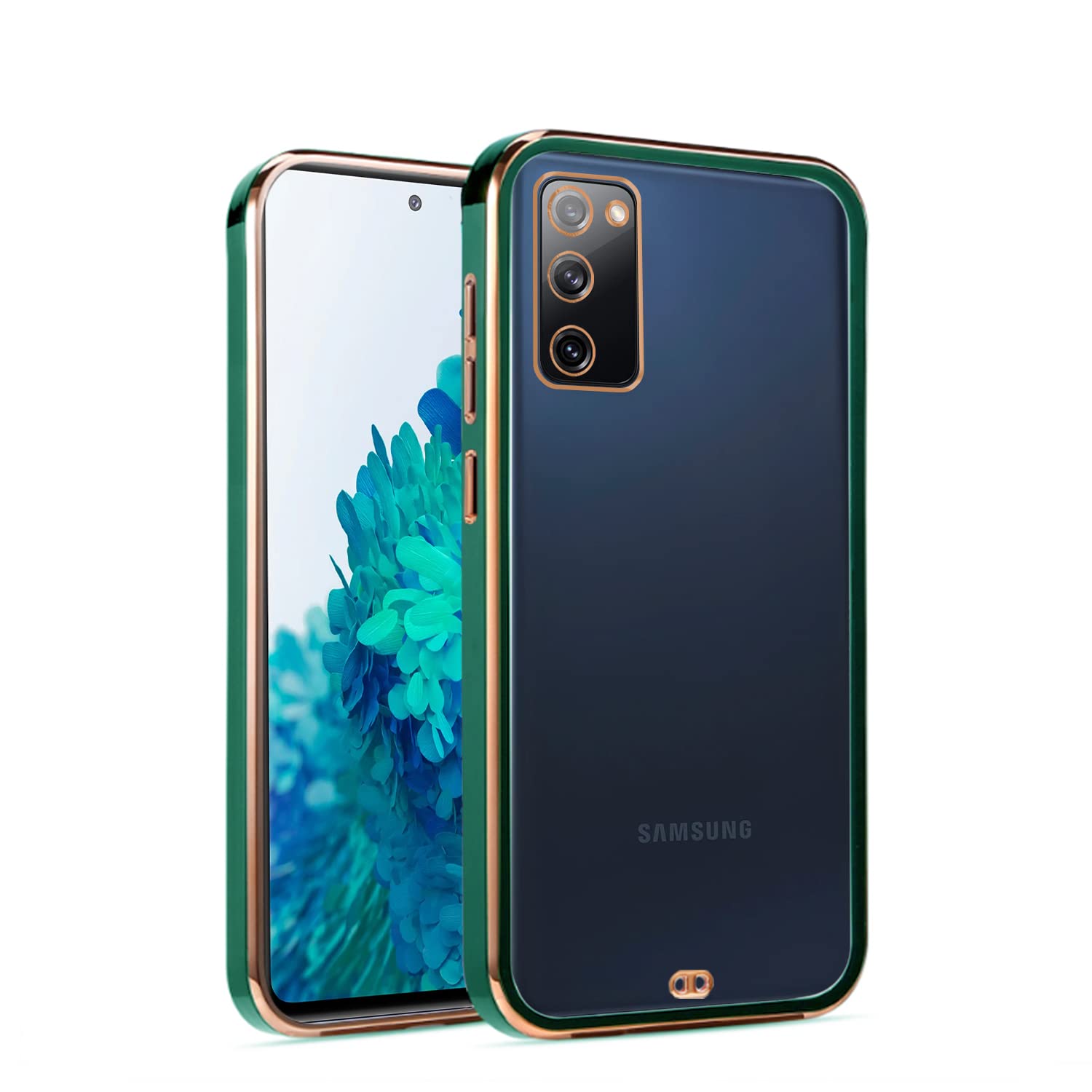 Samsung S20 FE Chrome back cover in green by Pikkme