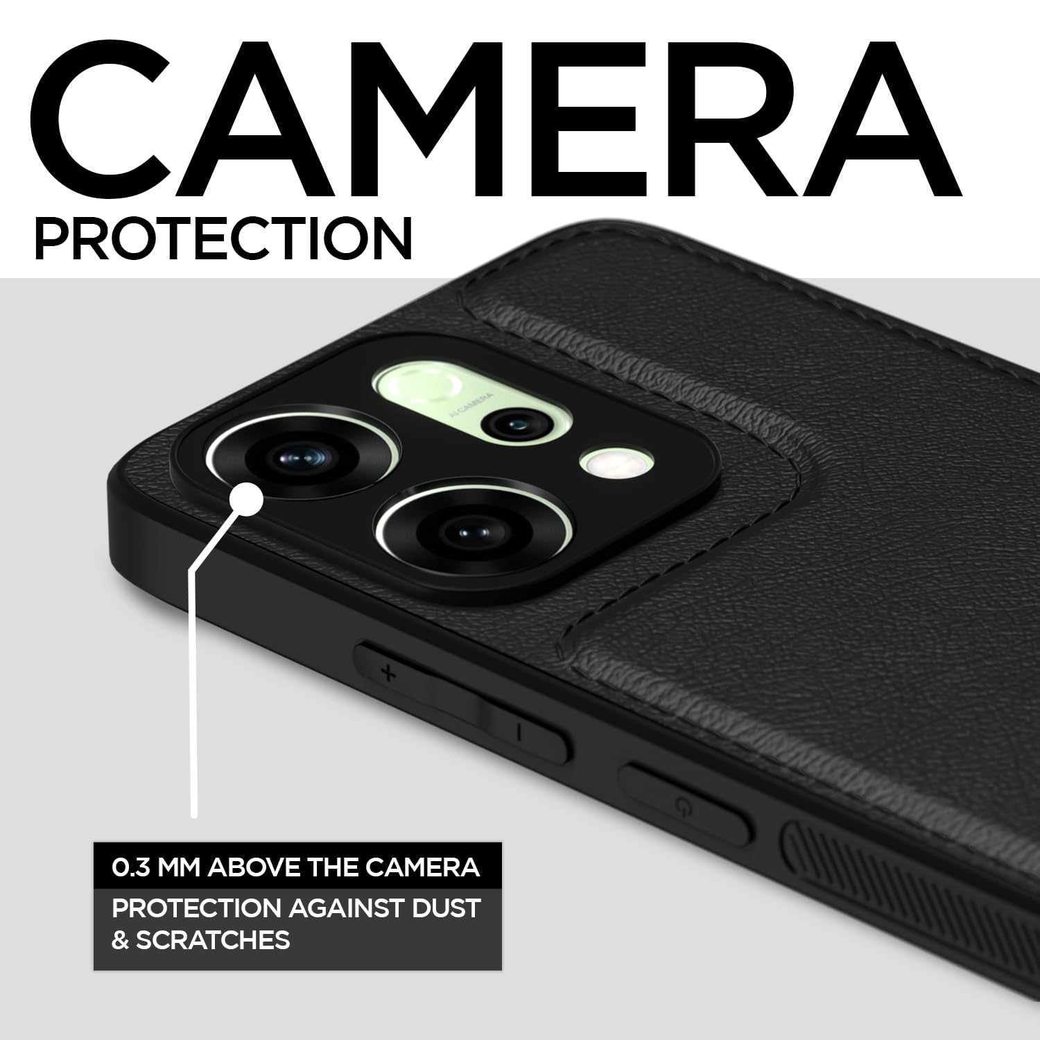 Oppo Reno 14 5G mobile cover in black by Pikkme – photo 3