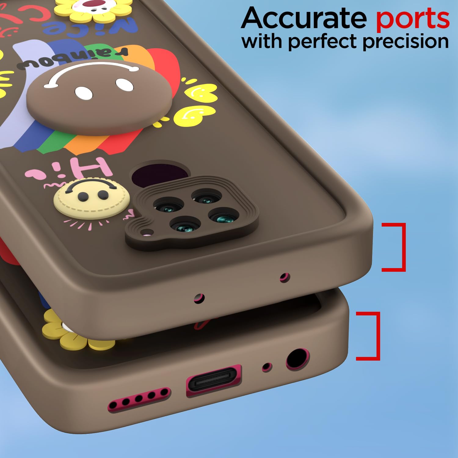Pikkme Redmi Note 9 brown phone cover – photo 4