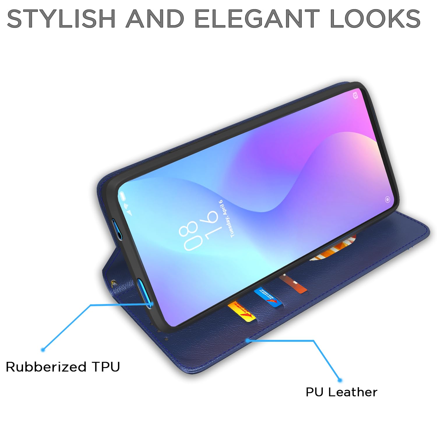 Pikkme blue Magnetic mobile flip cover for Redmi k20/K20 Pro – photo 5
