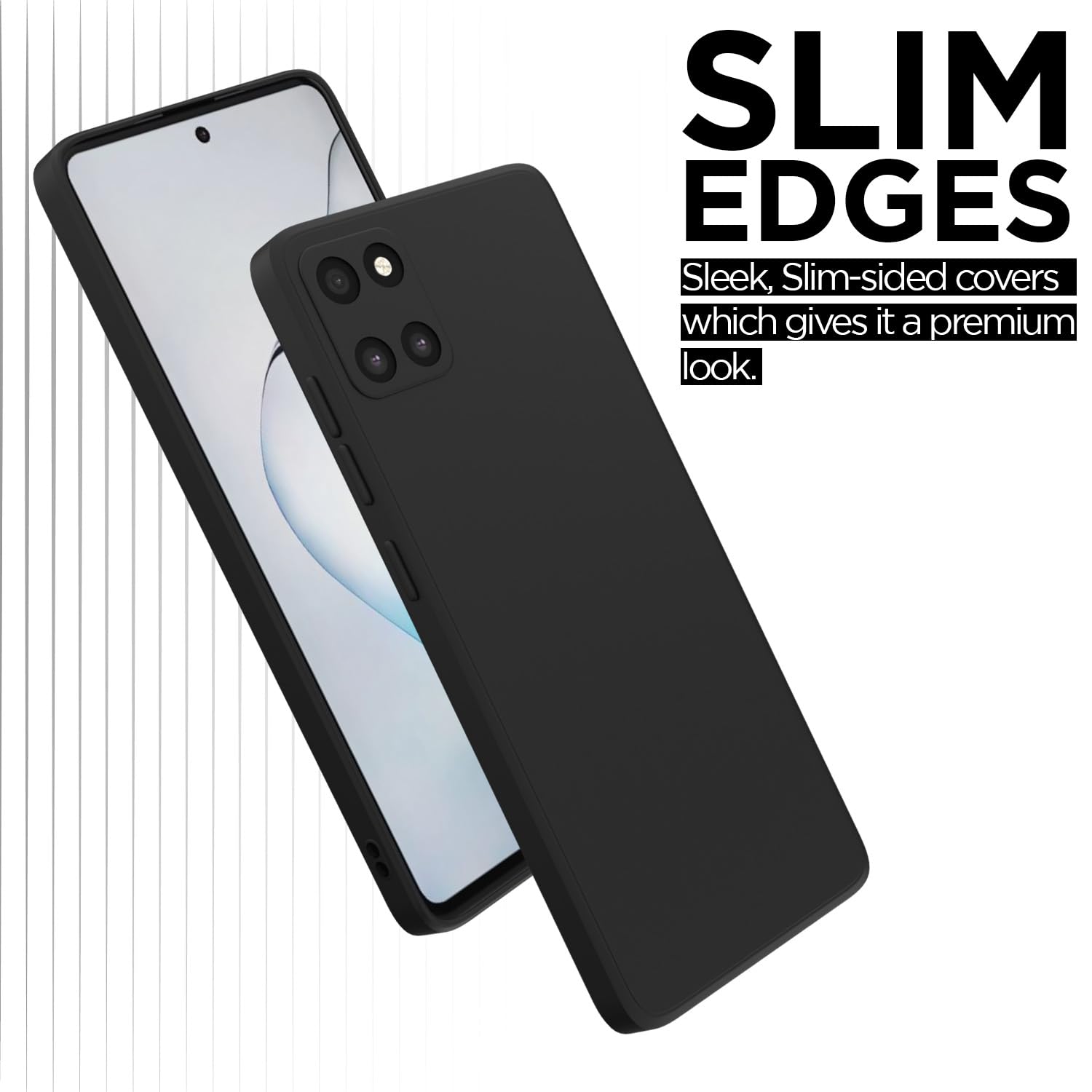 Pikkme black Liquid Silicone back cover for Samsung Note 10 Lite – photo 3
