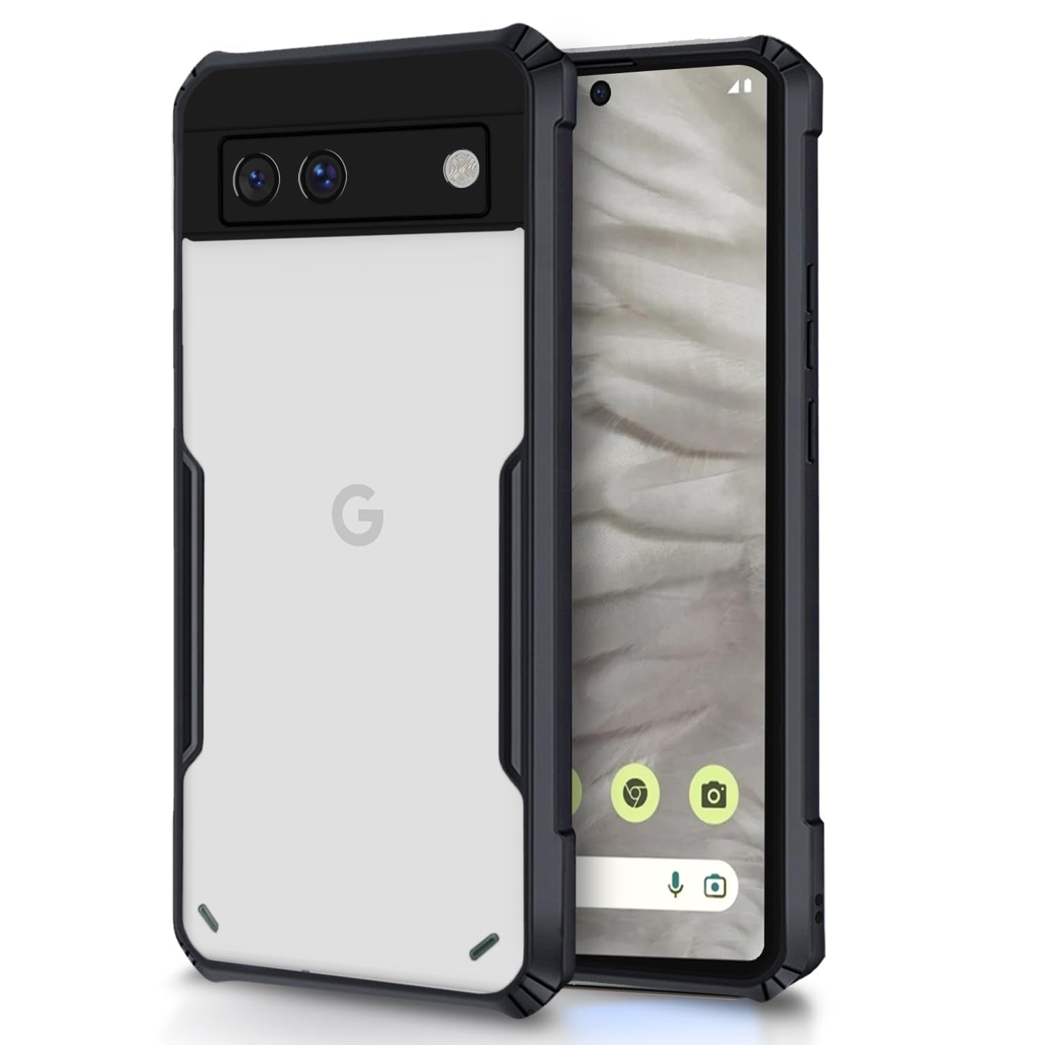 Pikkme Google Pixel 7A Eagle Back Cover - Black