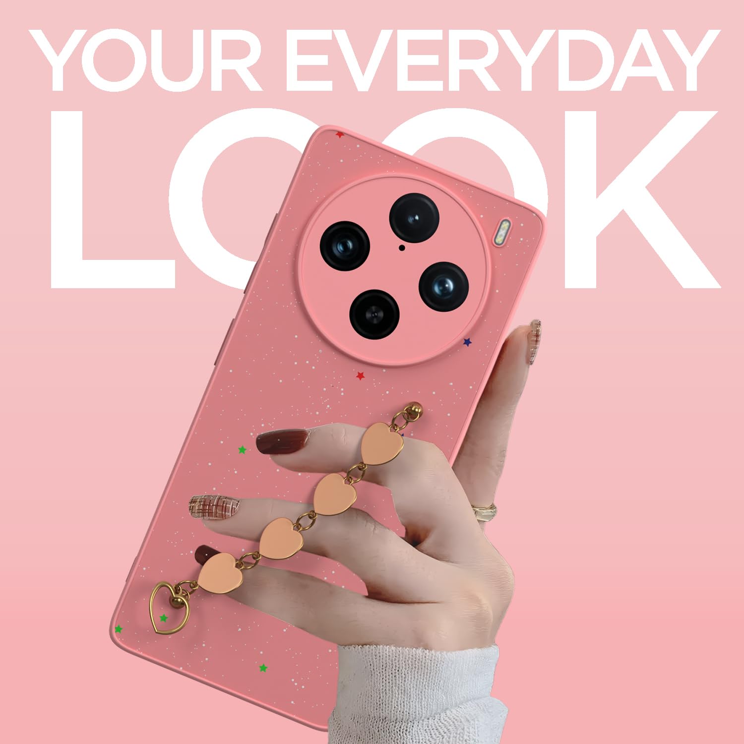 Vivo X100 Pro 5G Chain back cover in pink by Pikkme – photo 2