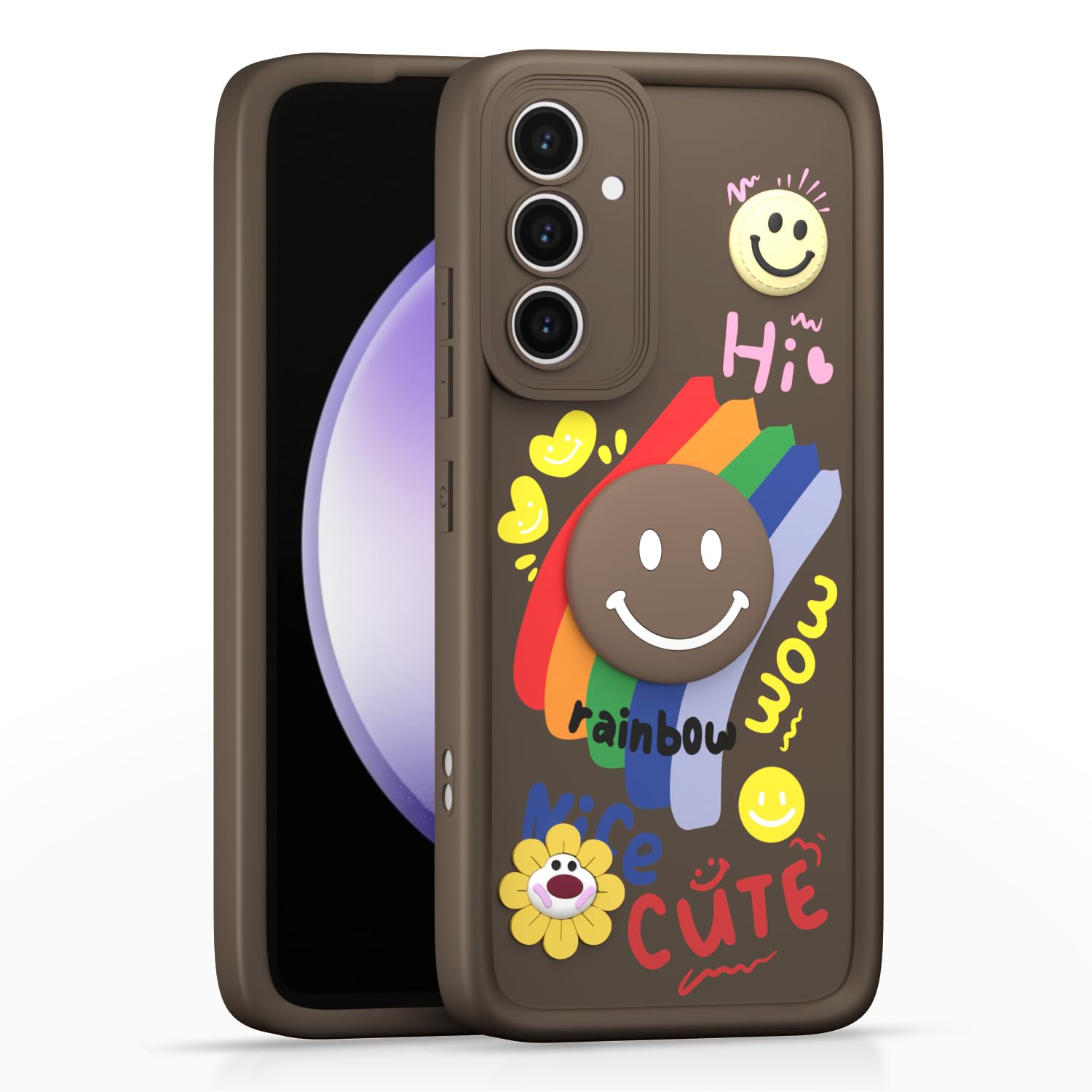 Pikkme Samsung S23 FE 5G Soft Silicone brown back cover