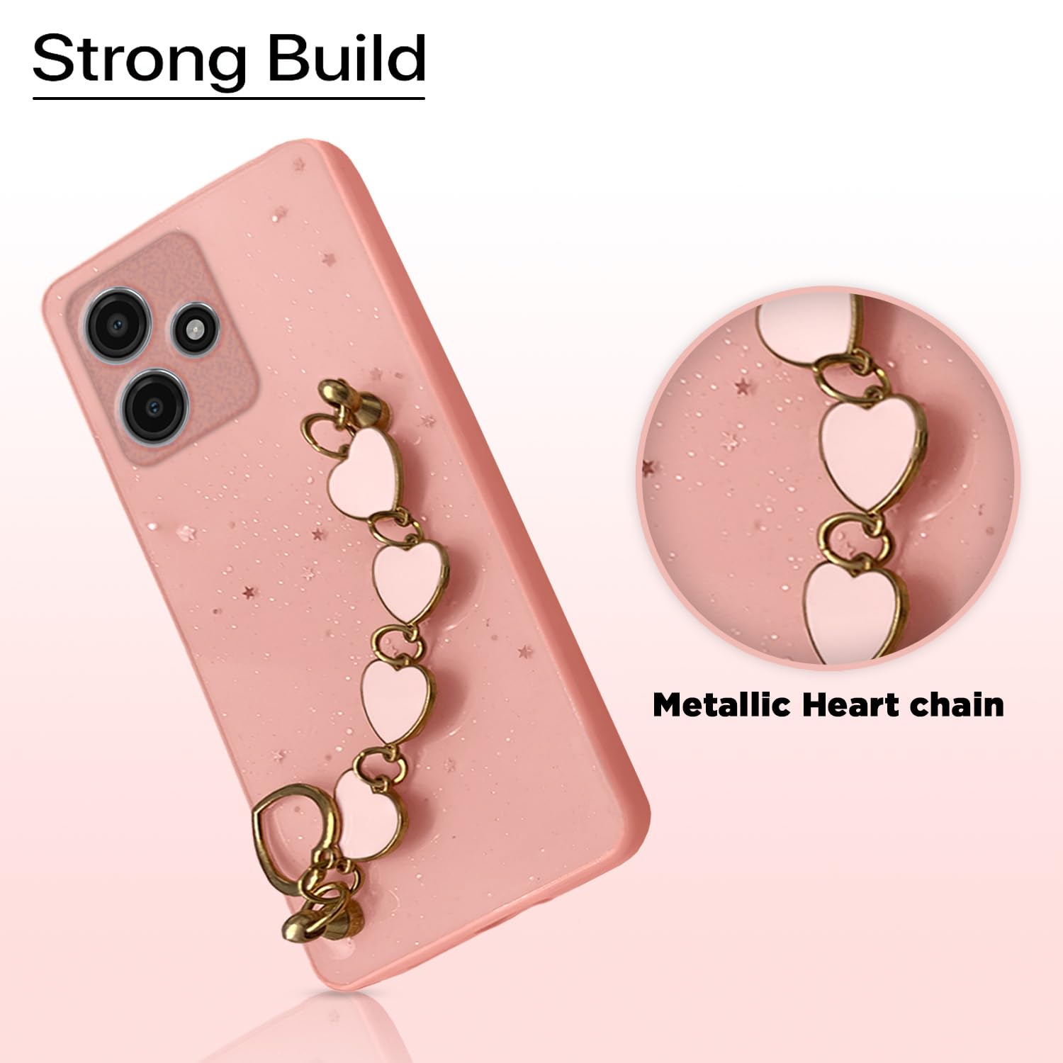 Pikkme Redmi 12 5G pink back cover – photo 2