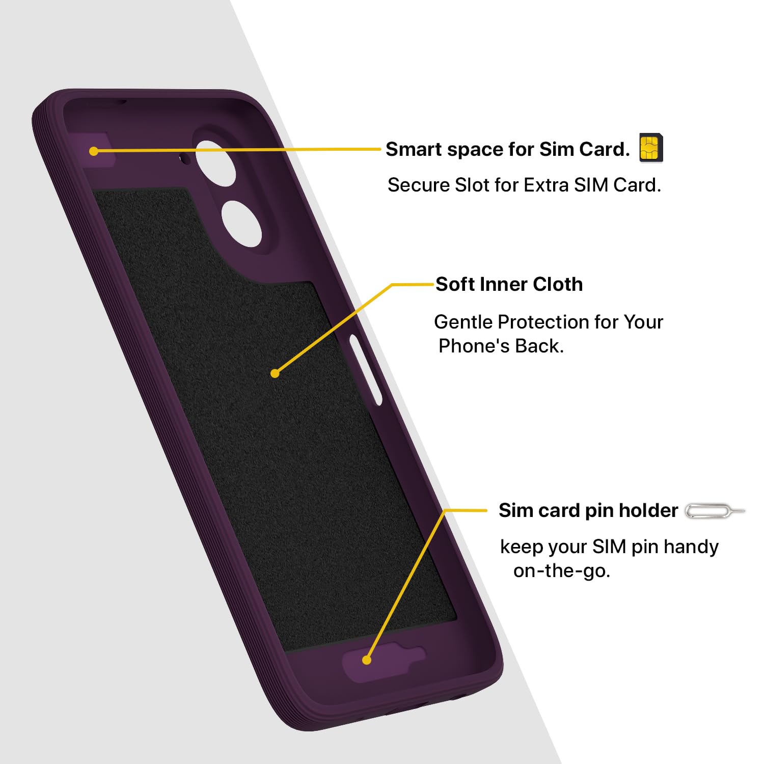 Purple MagSafe back cover for Redmi A7 – Pikkme – photo 6