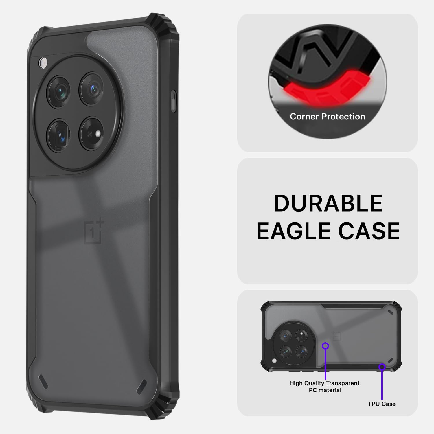 Pikkme black mobile back cover for OnePlus 12 5G – photo 5