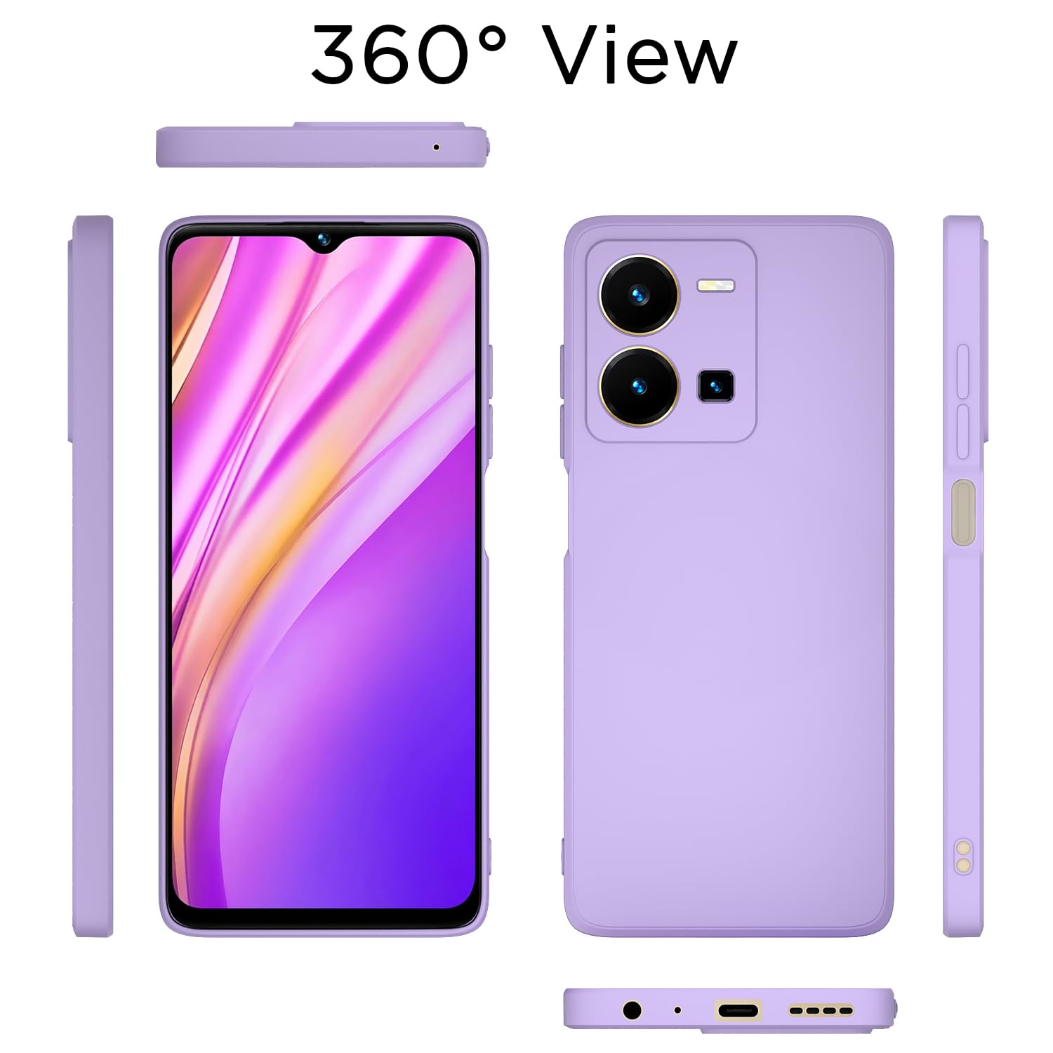 Pikkme purple mobile back cover for Vivo Y35 – photo 4