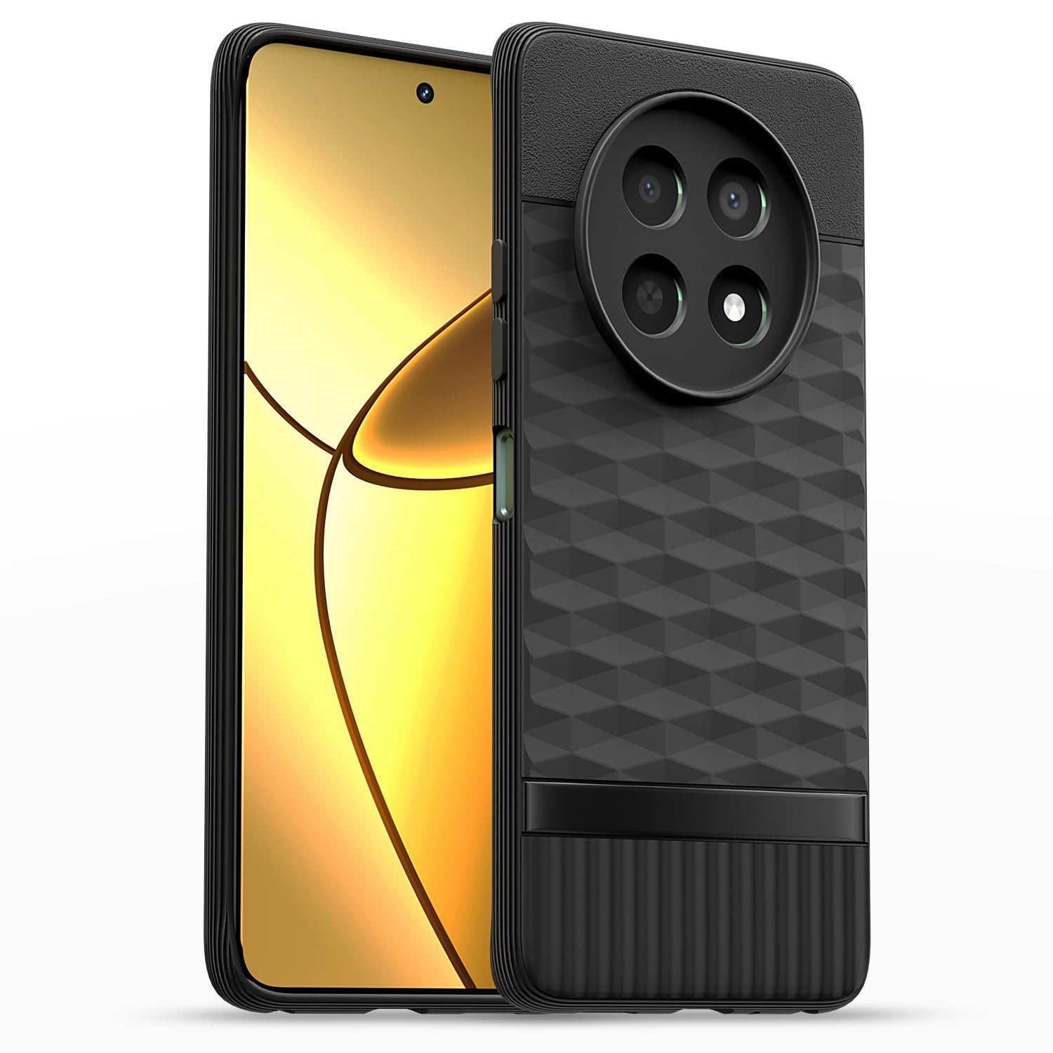 Realme Narzo 70x 5G / N65 / Realme 13/12 / 12X 5G / C65 Gencase Back Cover - Black