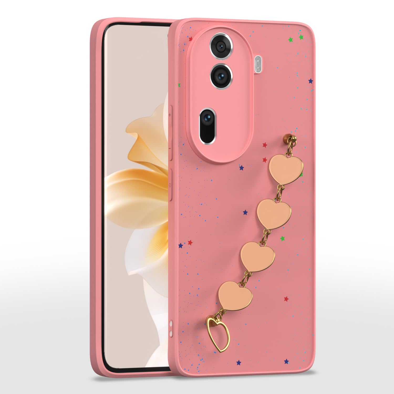 Oppo Reno 11 Pro 5G mobile back cover in pink by Pikkme