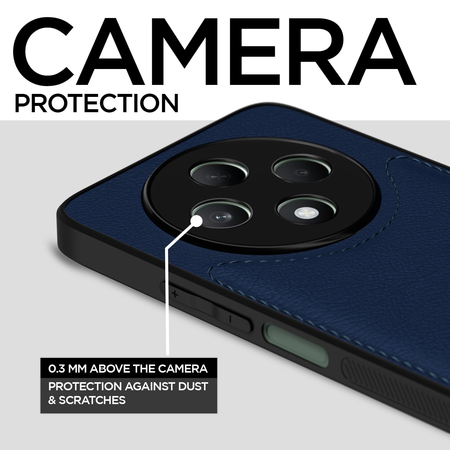 Pikkme Oppo F27 5G Leatherback Back Case | Blue