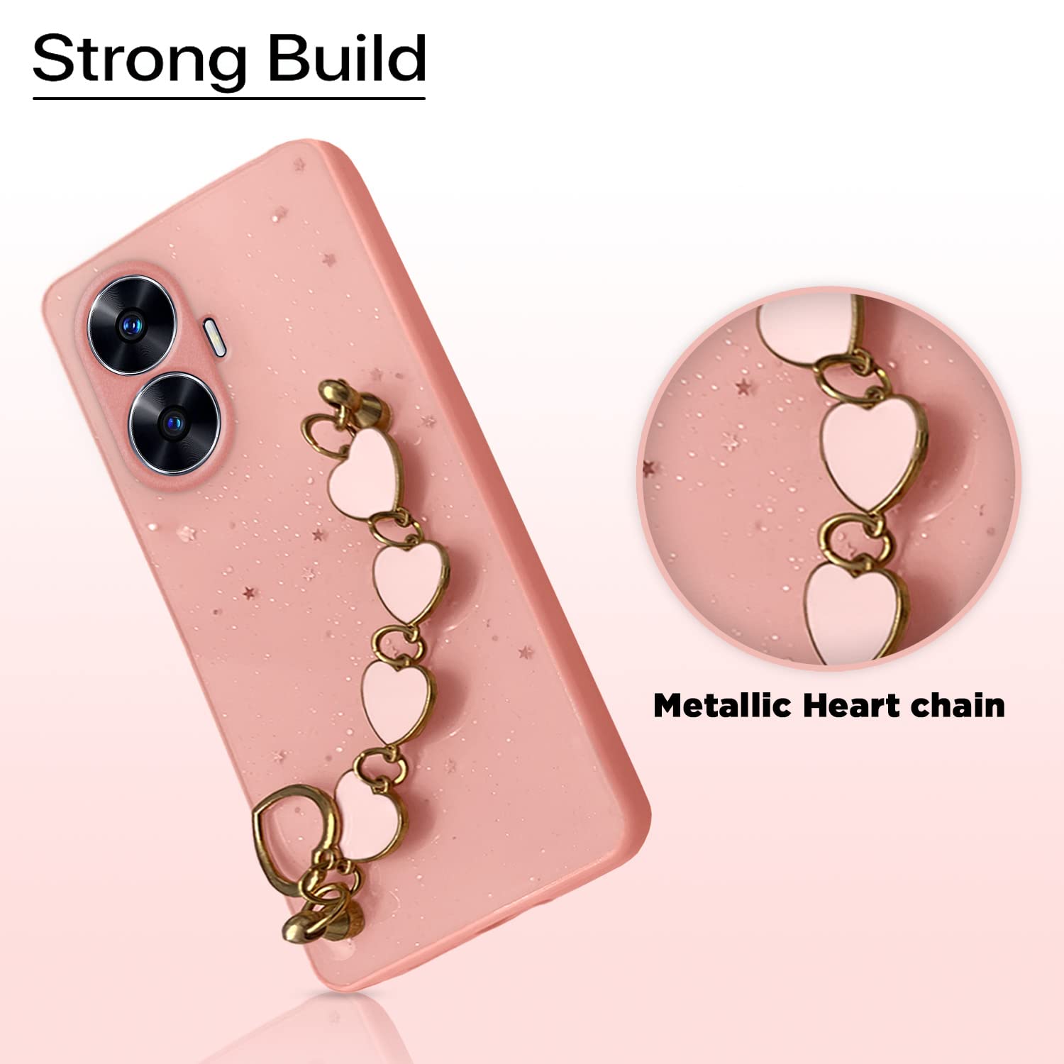 Pink Chain phone cover for Realme Narzo N55/C55 – Pikkme – photo 7