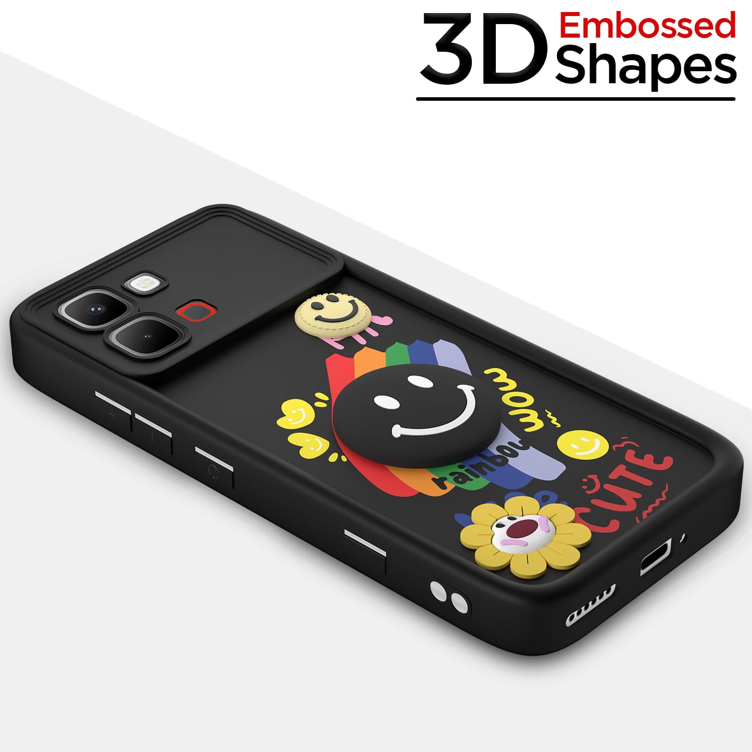 Pikkme black mobile back cover for Infinix Note Edge 5G – photo 3