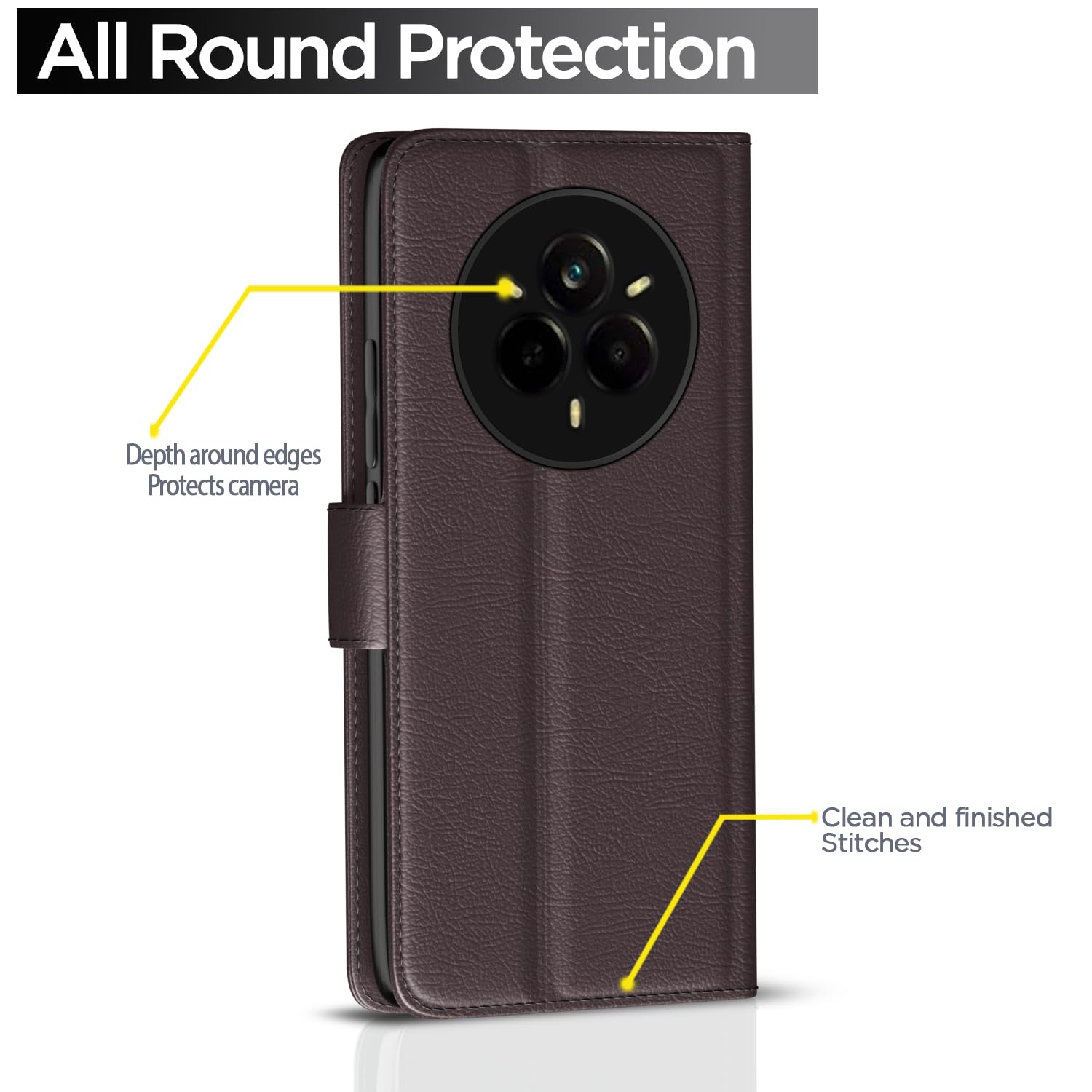Coffee flip cover for Realme 14 Pro 5G – Pikkme – photo 4