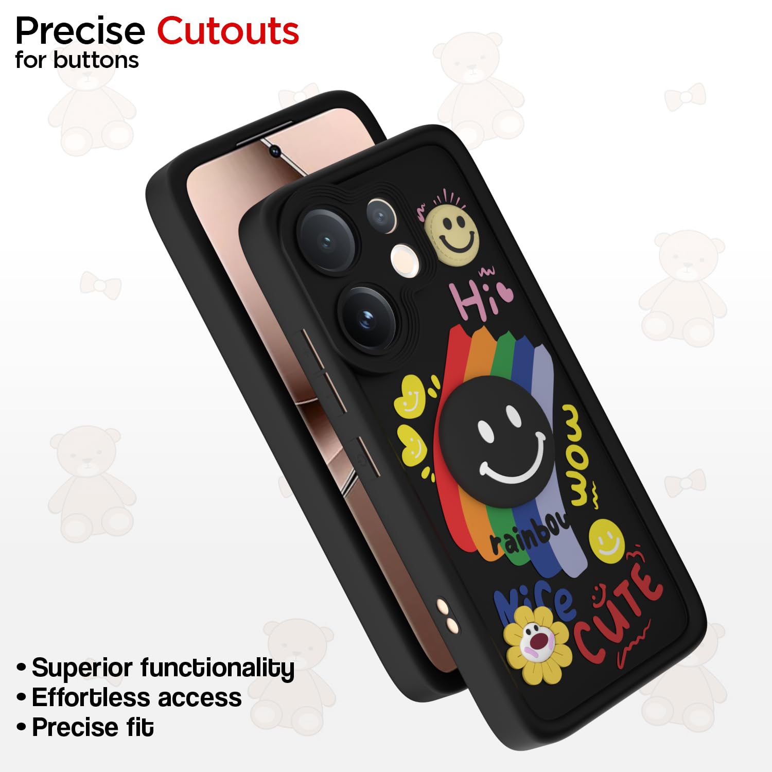 Black back cover for Vivo V60/T4 Pro 5G – Pikkme – photo 6