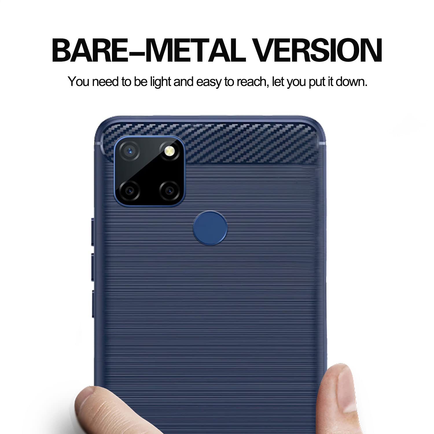 Realme C12/Narzo 20/Narzo 30A/C25 Hybrid mobile cover in blue by Pikkme – photo 6