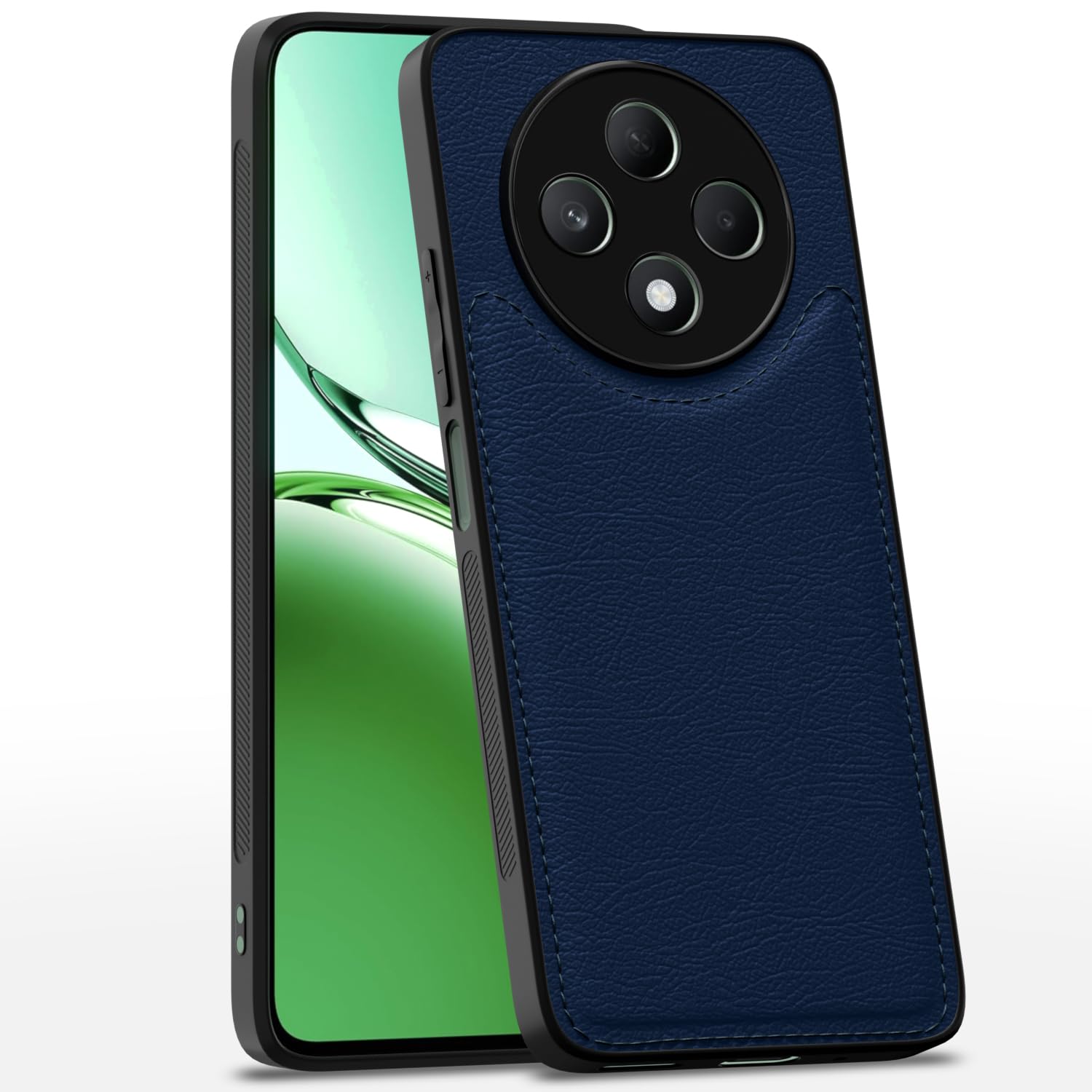 Oppo F27 5G LeatherBack Back Cover – Blue